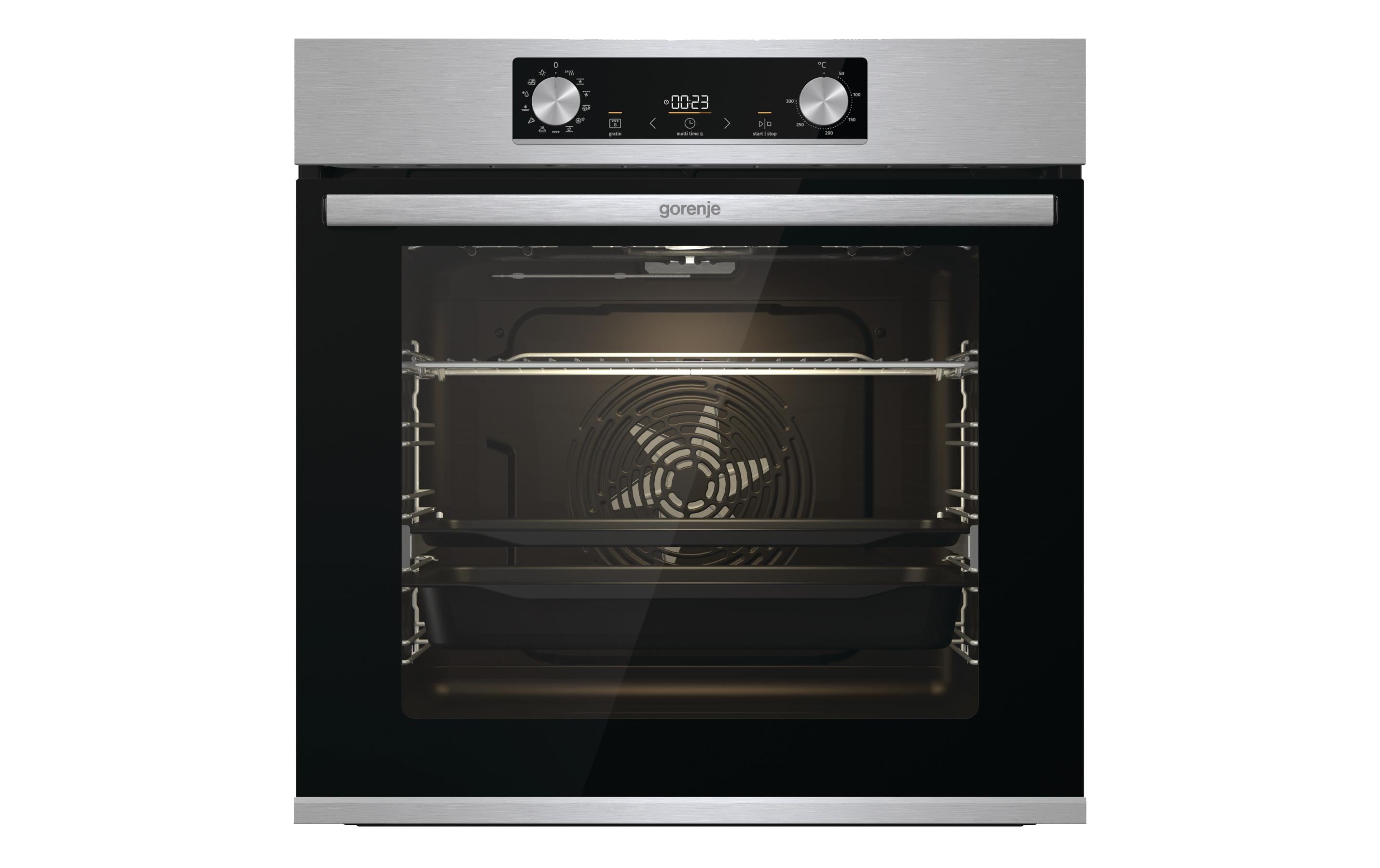 Gorenje Einbaubackofen BOS 6737 E13X Schwarz/Silber A