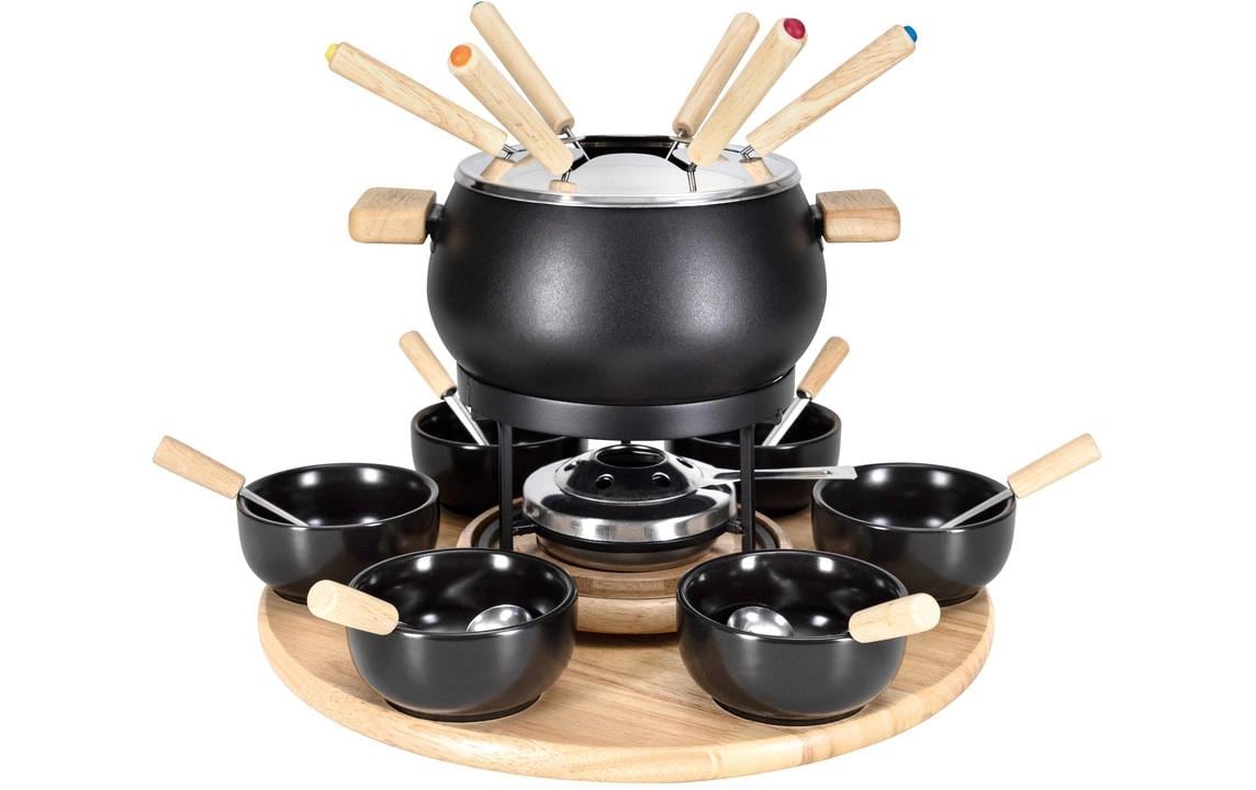 Nouvel Fondue-Set 21 Teile, Schwarz