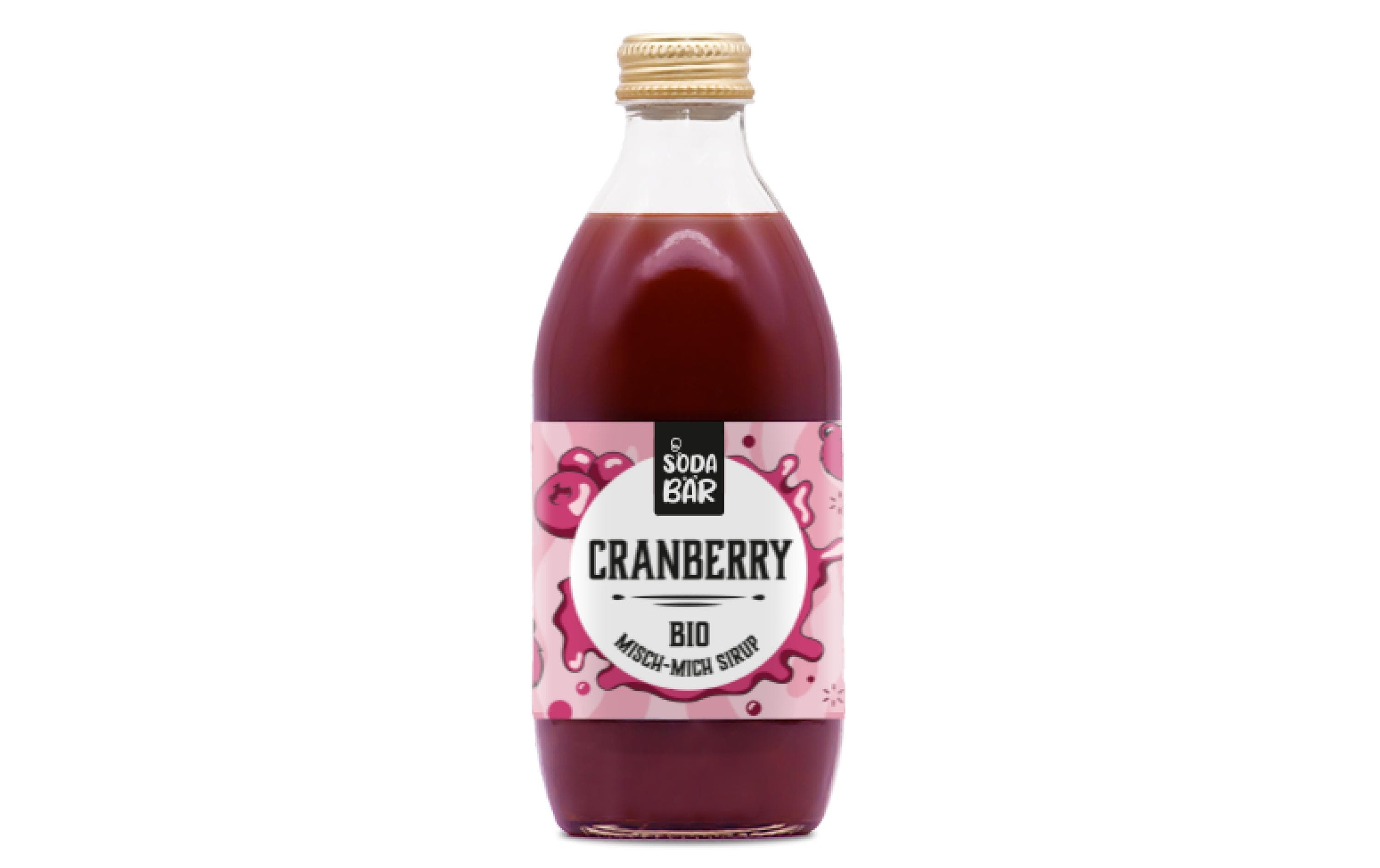 SodaBär Bio-Sirup Cranberry 330 ml SodaBär Bio-Sirup Cranberry 330 ml