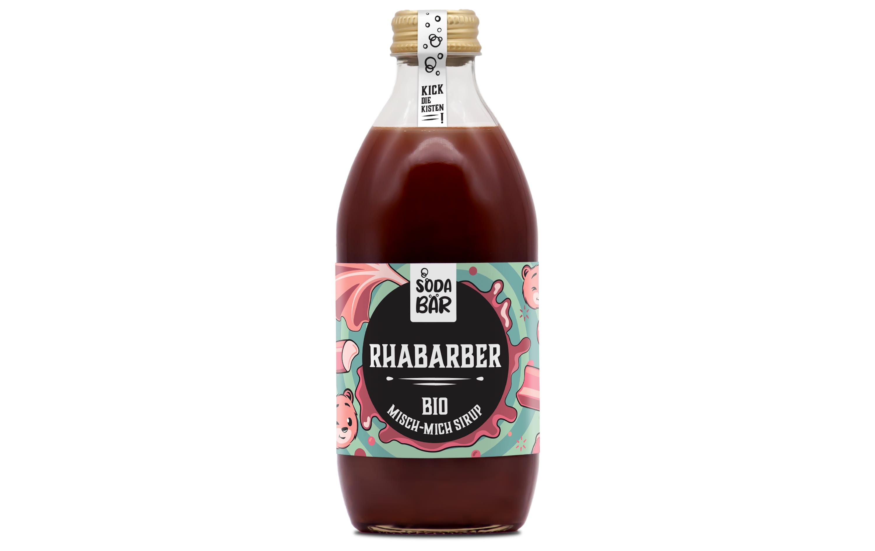 SodaBär Bio-Sirup Rhabarber 330 ml