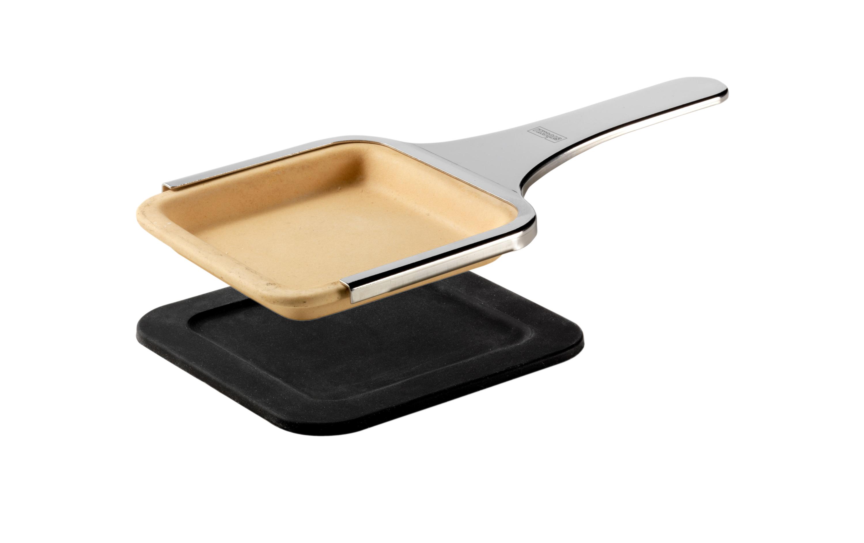 Stöckli Ton-Pfännchen mit Halter, 4 Stück Stöckli Ton-Pfännchen mit Halter, 4 Stück