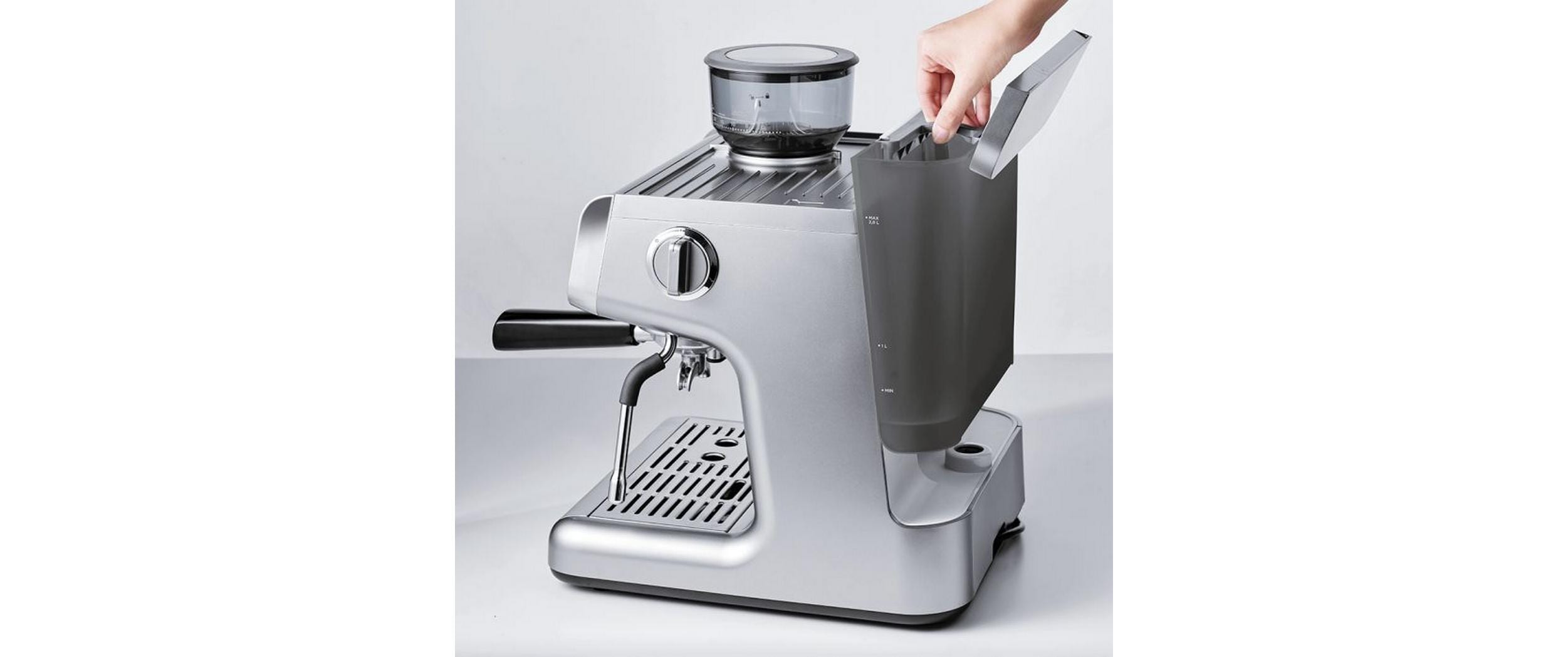 Polti Siebträgermaschine Coffea G50S Silber