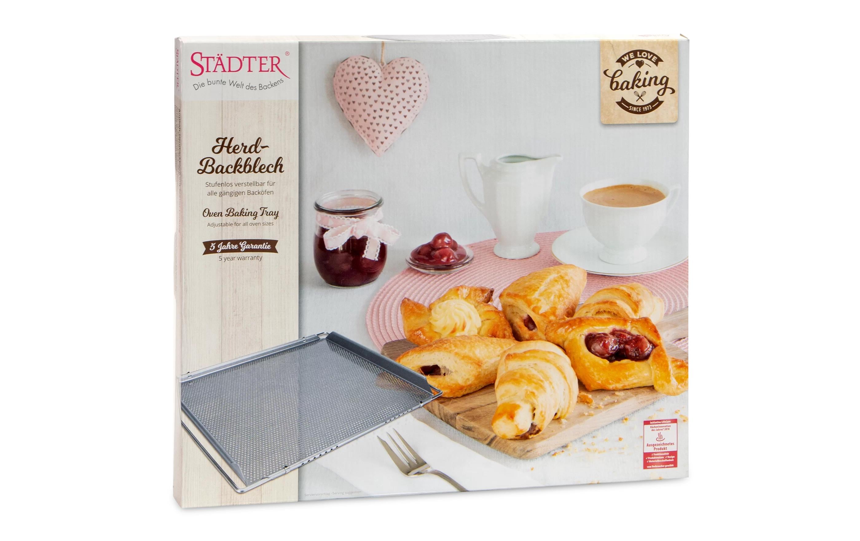 Städter Backblech mit Spezial Lochung 35 cm x 45 cm