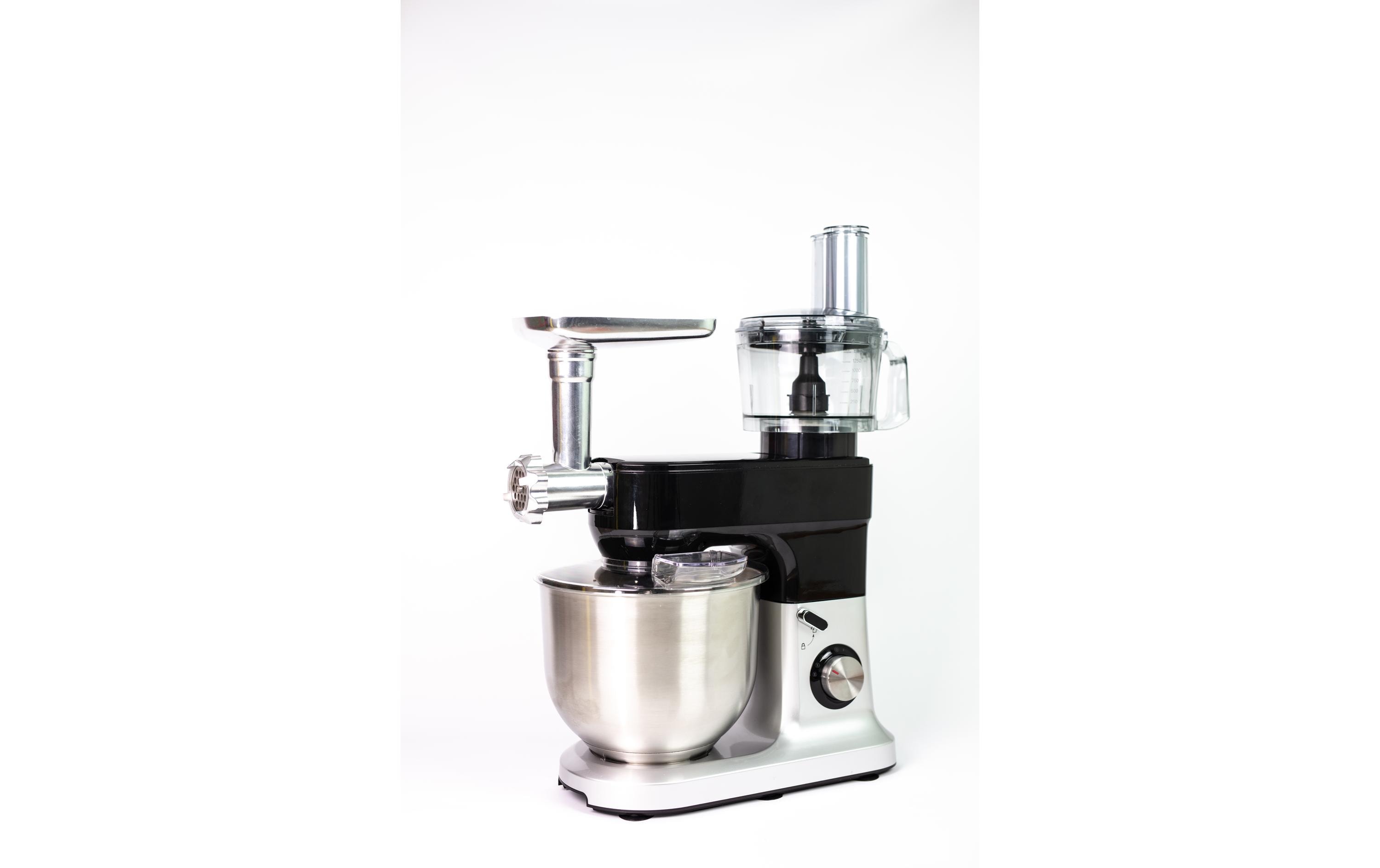 OHMEX Küchenmaschine OHM-SMX-6208 Schwarz/Silber