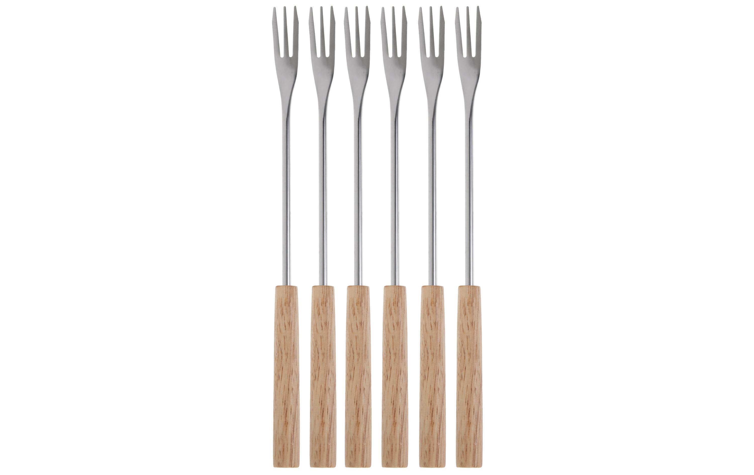 COCON Käsefonduegabel Holz 6 Personen