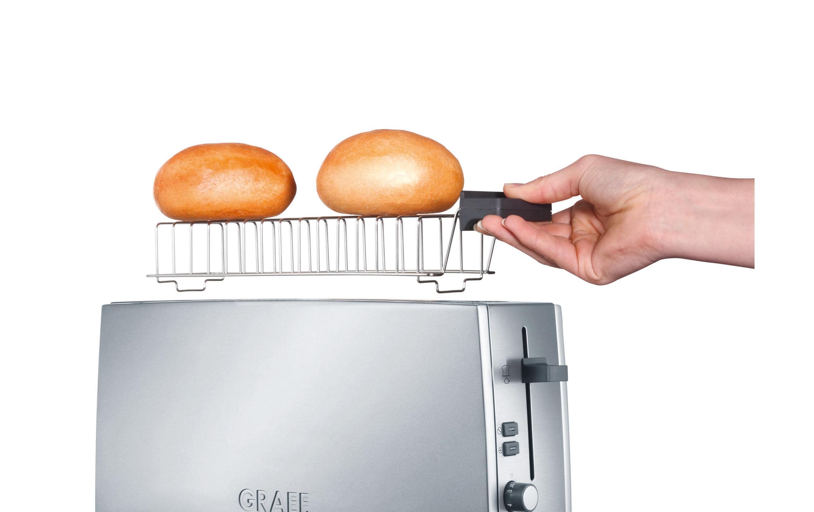Graef Langschlitztoaster TO 90 Silber Matt, 880 W