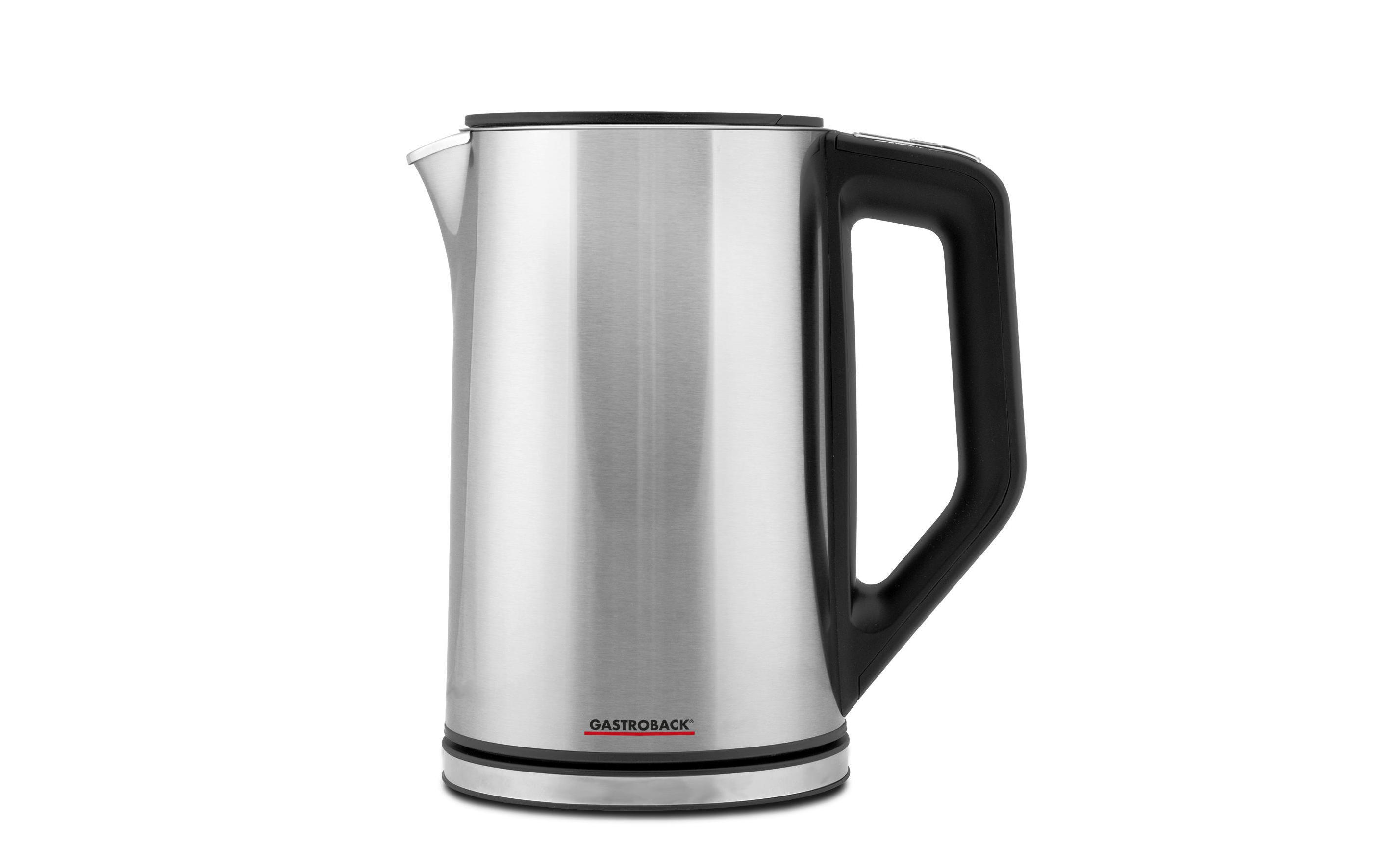 Gastroback Wasserkocher Design cool touch 1.5 l, Silber