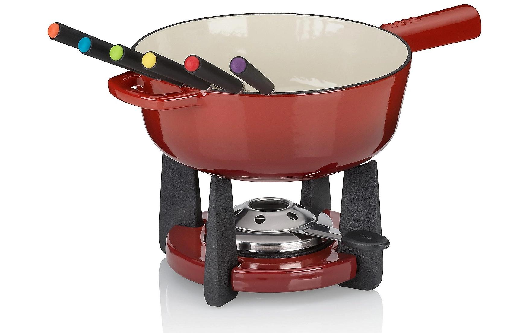 Kela Käsefondue-Set Calido 11 Teile, Rot