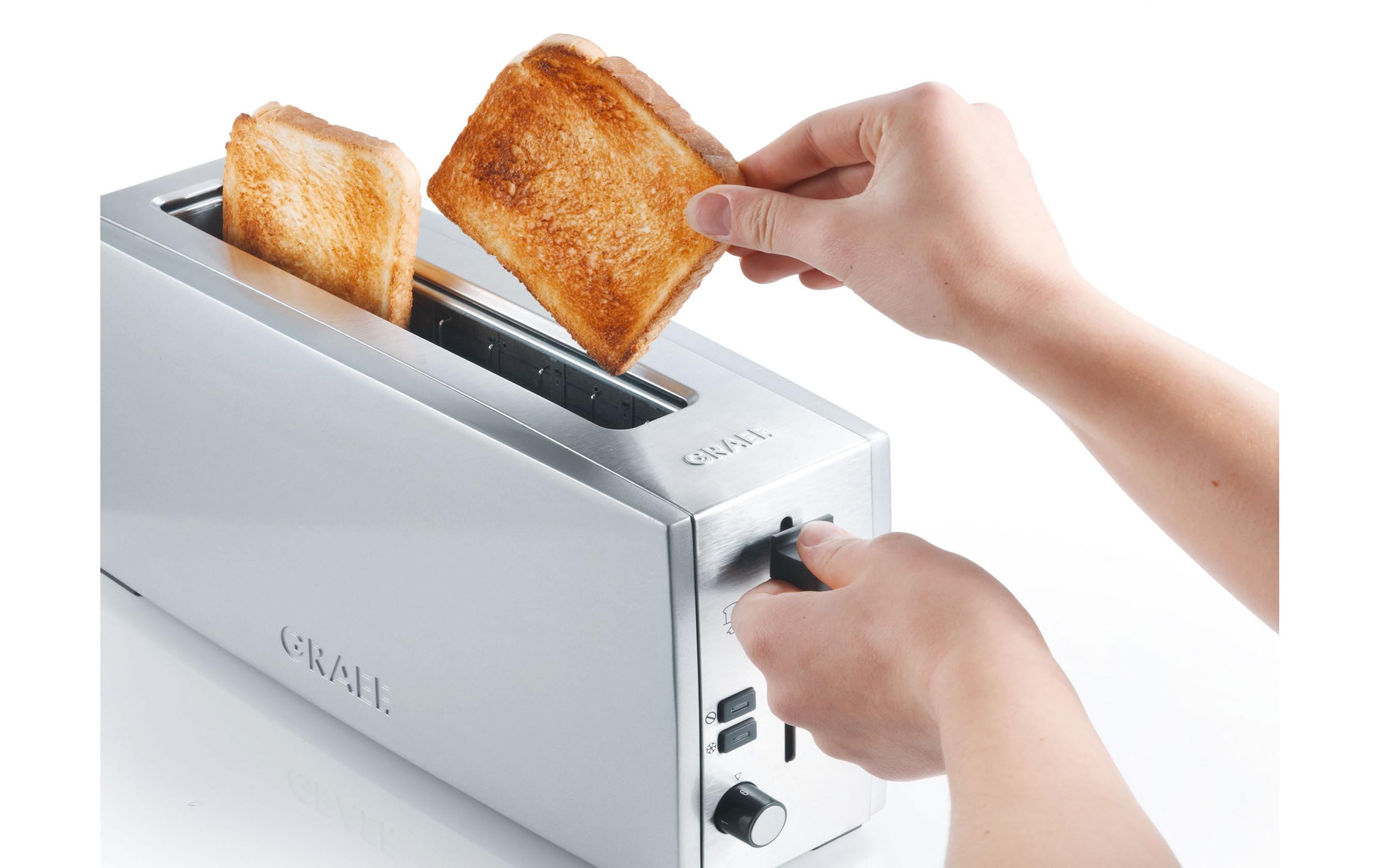 Graef Langschlitztoaster TO 90 Silber Matt, 880 W
