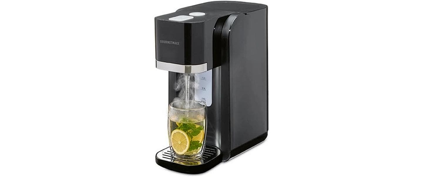 GOURMETmaxx GOURMETmaxx Heisswasserspender 2200W 1.5 l, Schwarz
