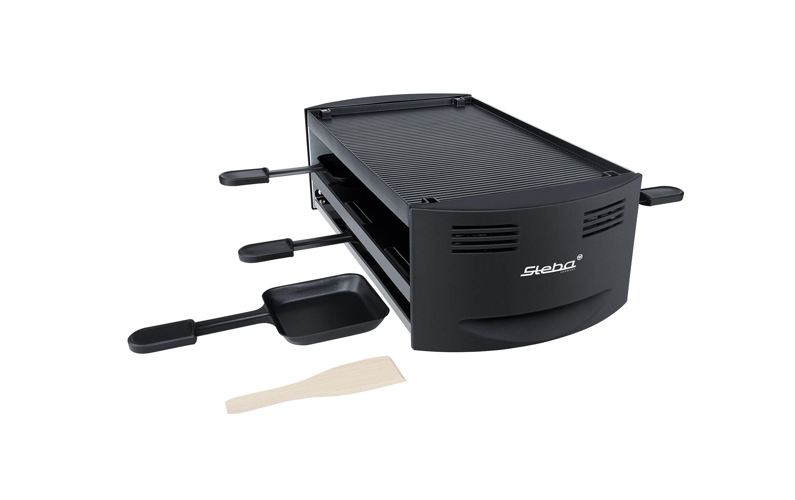 Steba Pizza-Raclette RC6 Schwarz 1500 W Alu-Druckguss