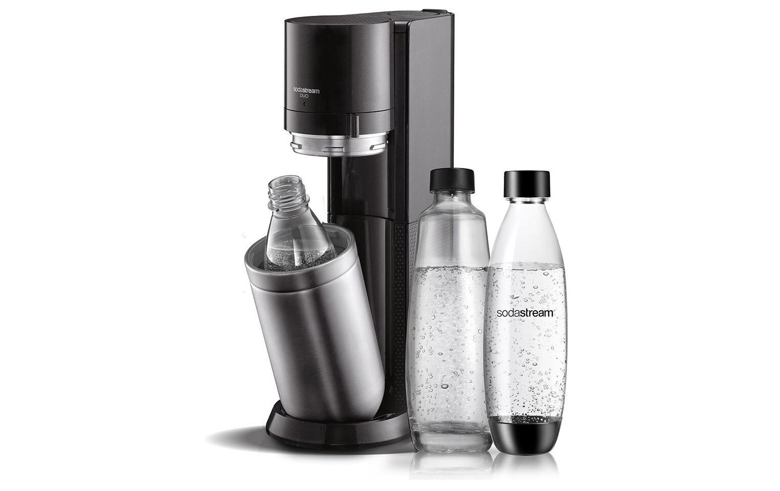 Sodastream Wassersprudler DUO Schwarz/Silber Sodastream Wassersprudler DUO Schwarz/Silber