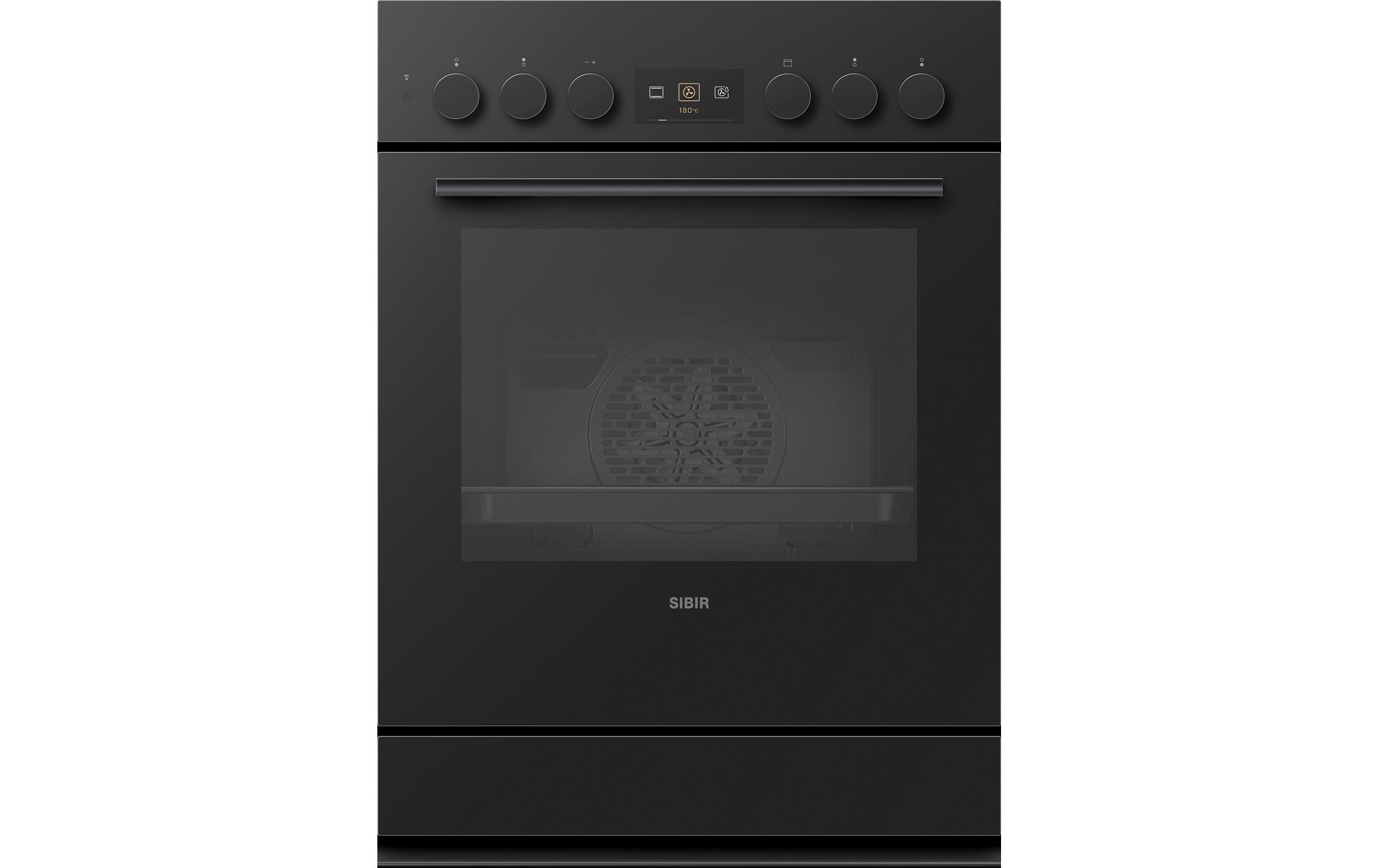 Sibir Einbauherd EH Tritherm 3 V400 22019 CH 55, Schwarz/Nero