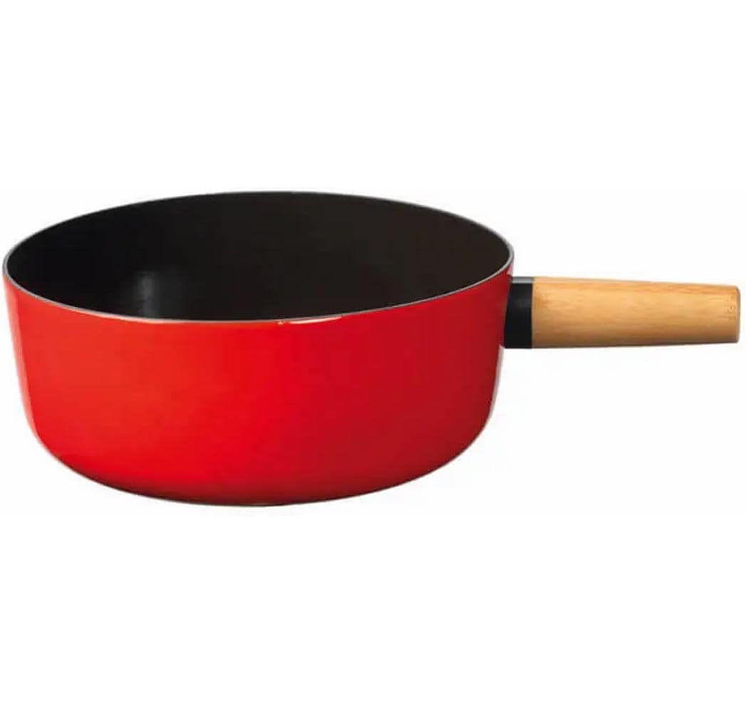 Stöckli Fondue-Caquelon Emotion 23 cm, Rot/Schwarz Stöckli Fondue-Caquelon Emotion 23 cm, Rot/Schwarz