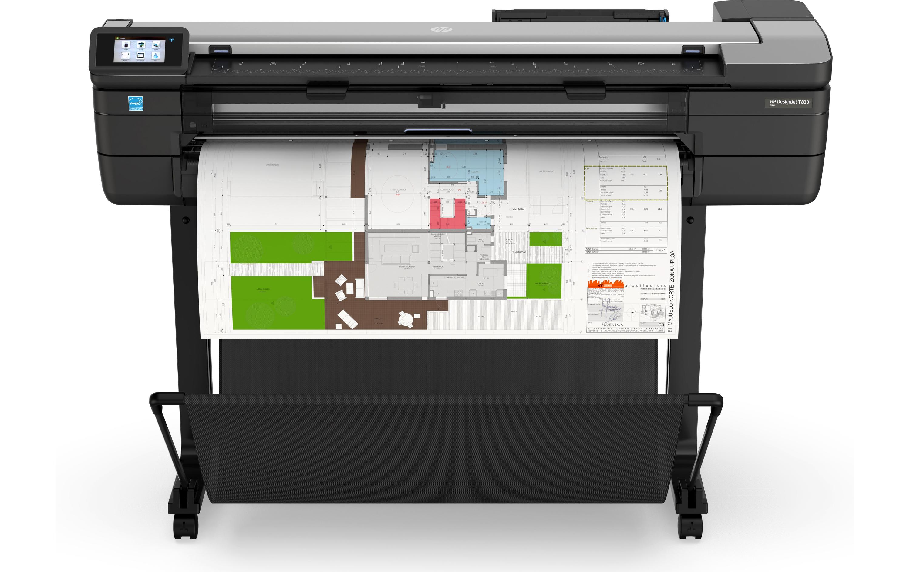 HP Grossformatdrucker DesignJet T830 - 36