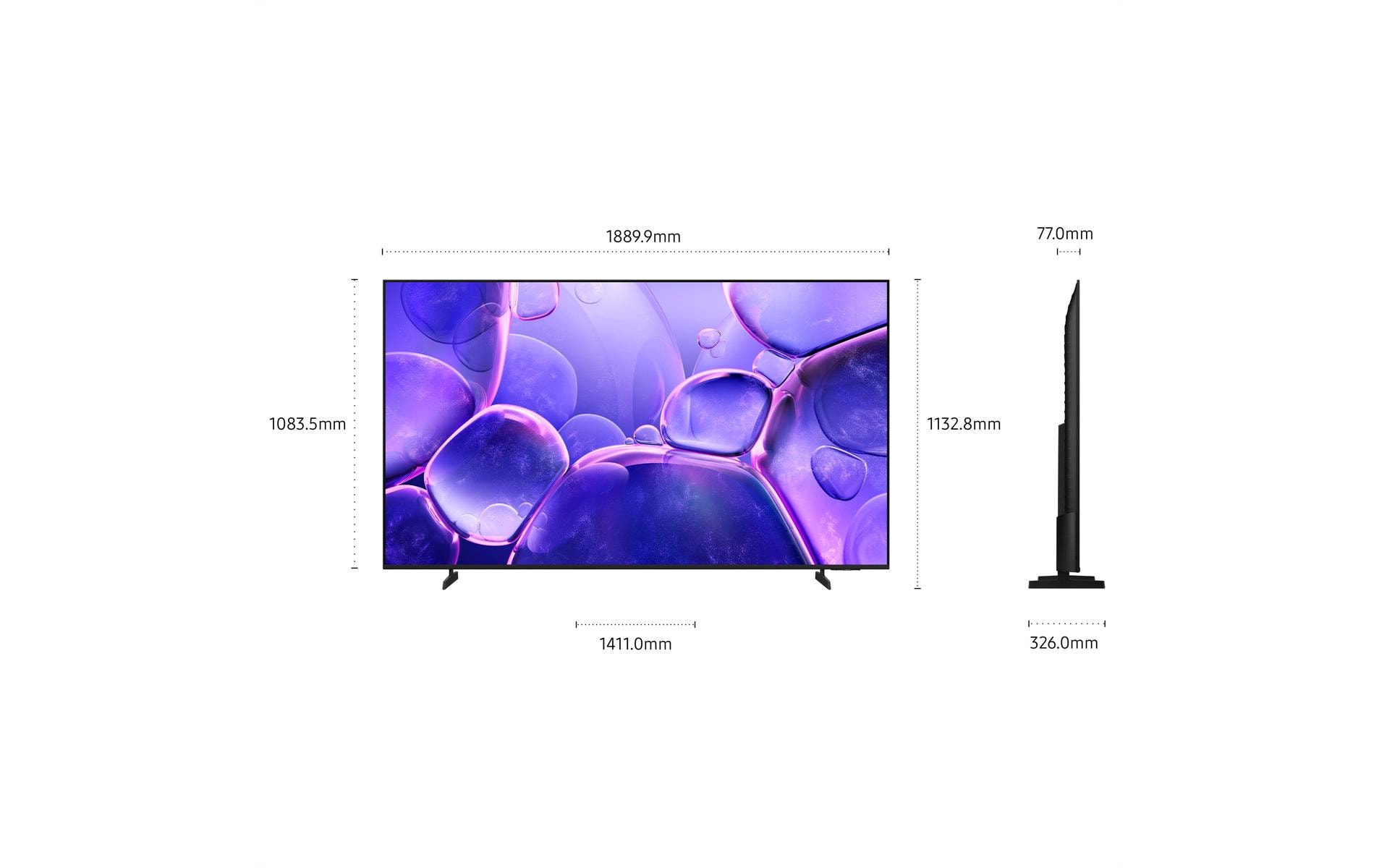 Samsung TV UE85U8000F 85'' U8000F Crystal UHD 4K TV, 2025