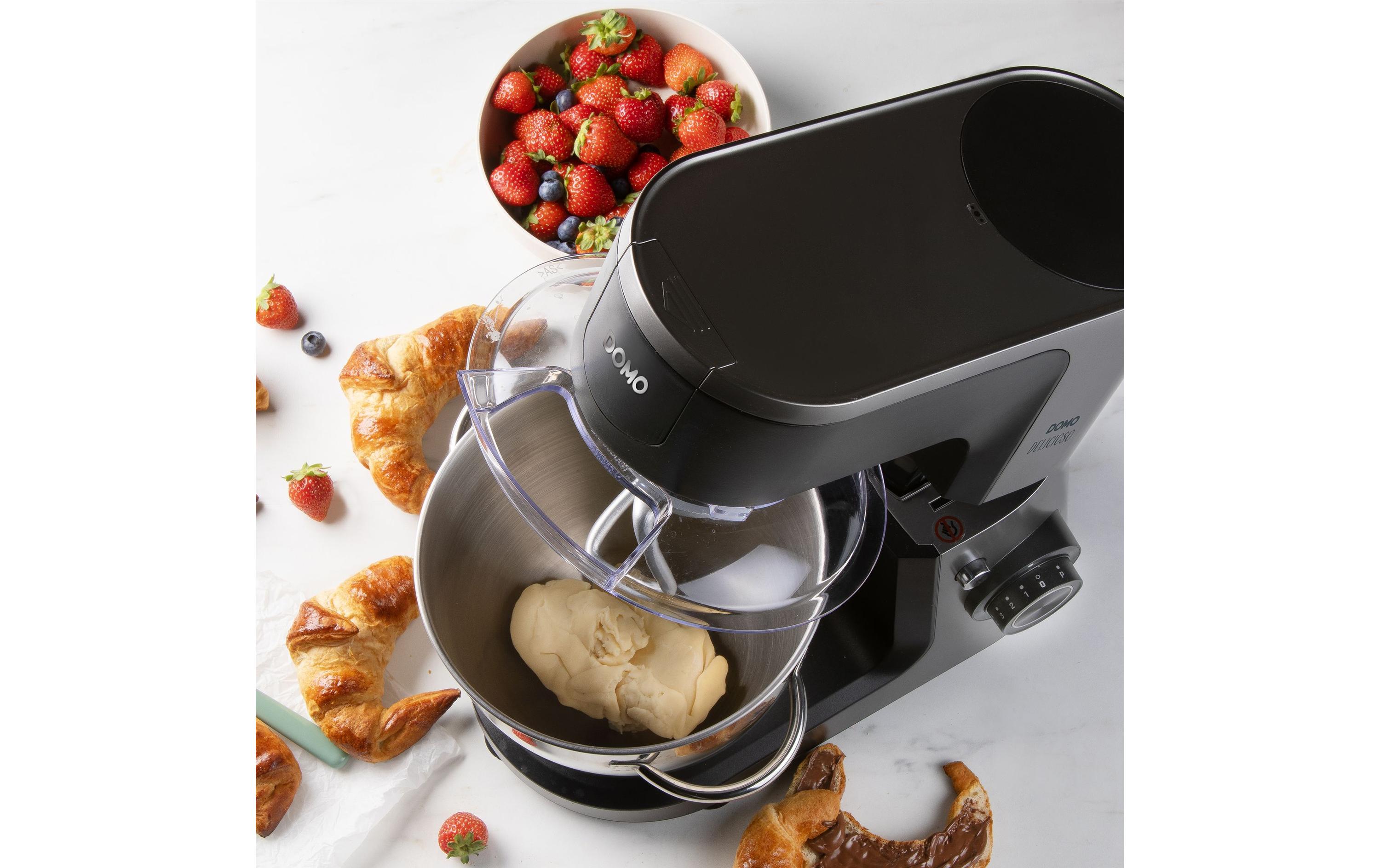 Domo Küchenmaschine Delicioso DO9293KR Grau