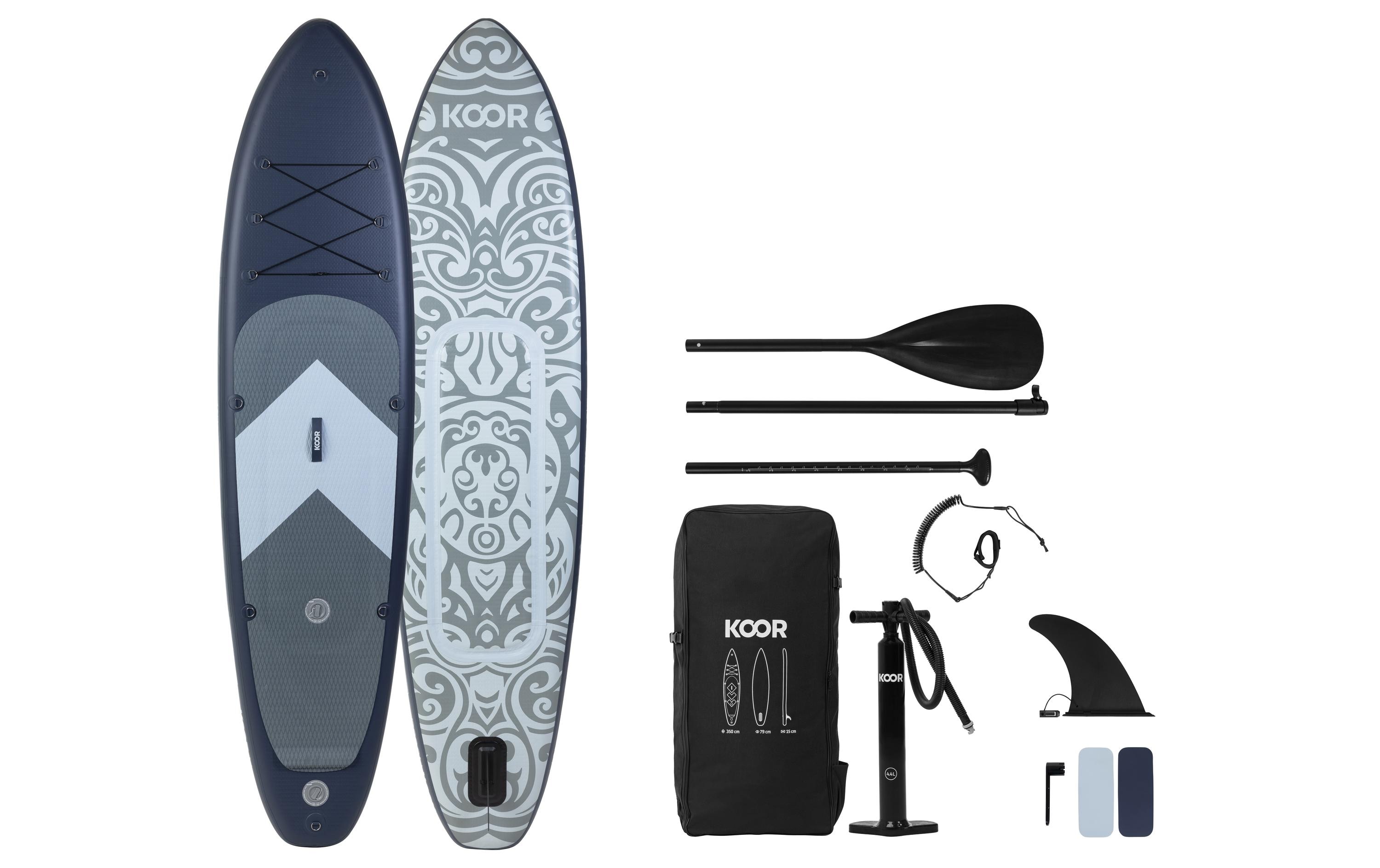 KOOR SUP Board Nuusa Allround 10'6 (320 cm) Set Bluscuro II KOOR SUP Board Nuusa Allround 10'6 (320 cm) Set Bluscuro II