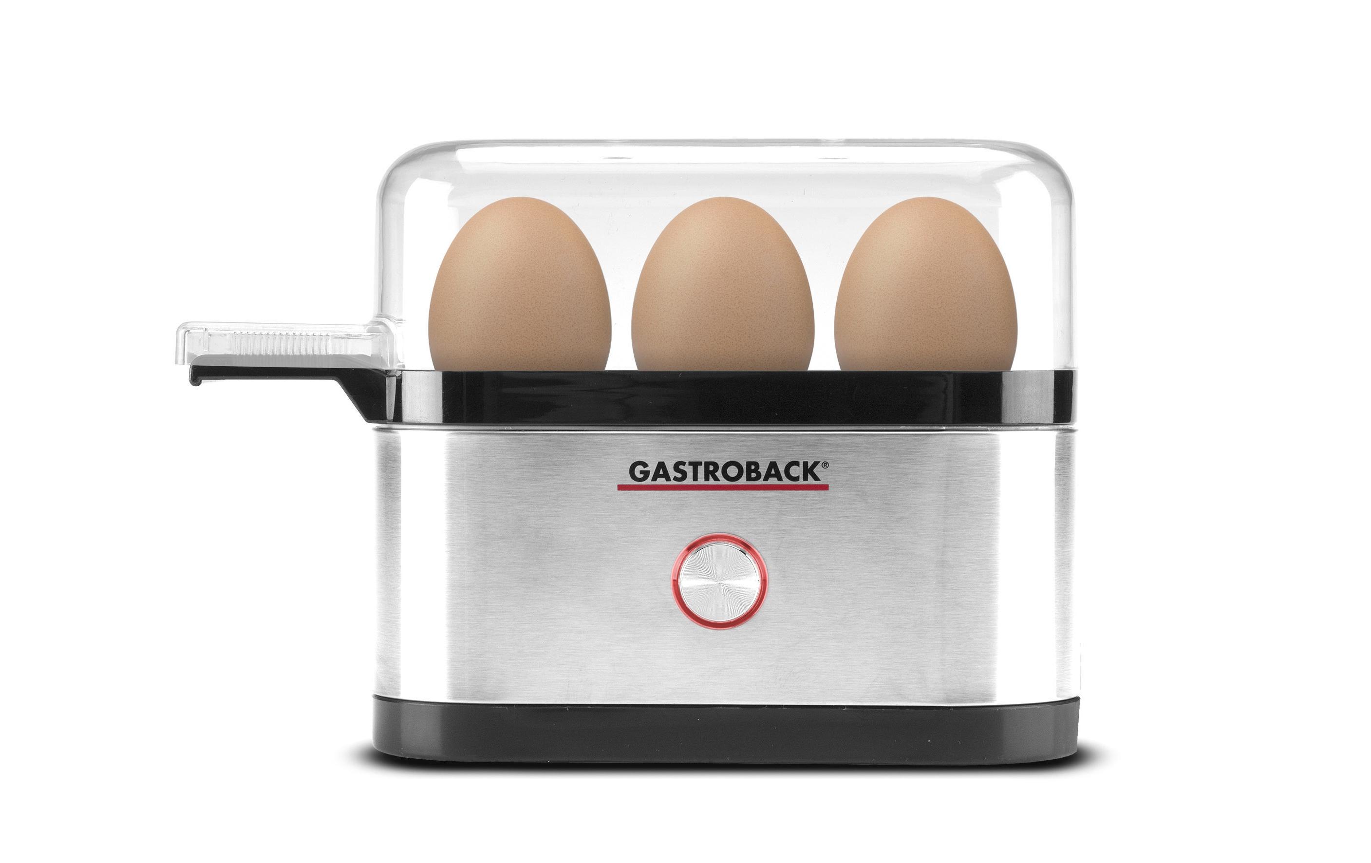 Gastroback Eierkocher Design Mini 3 Eier Silber Gastroback Eierkocher Design Mini 3 Eier Silber