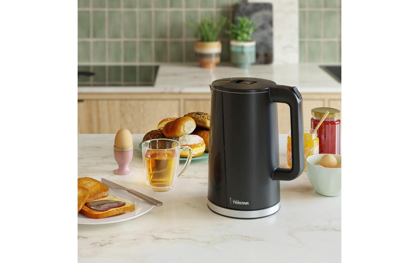 Tristar Wasserkocher Cool Touch WK-3407 1.7 l, Schwarz