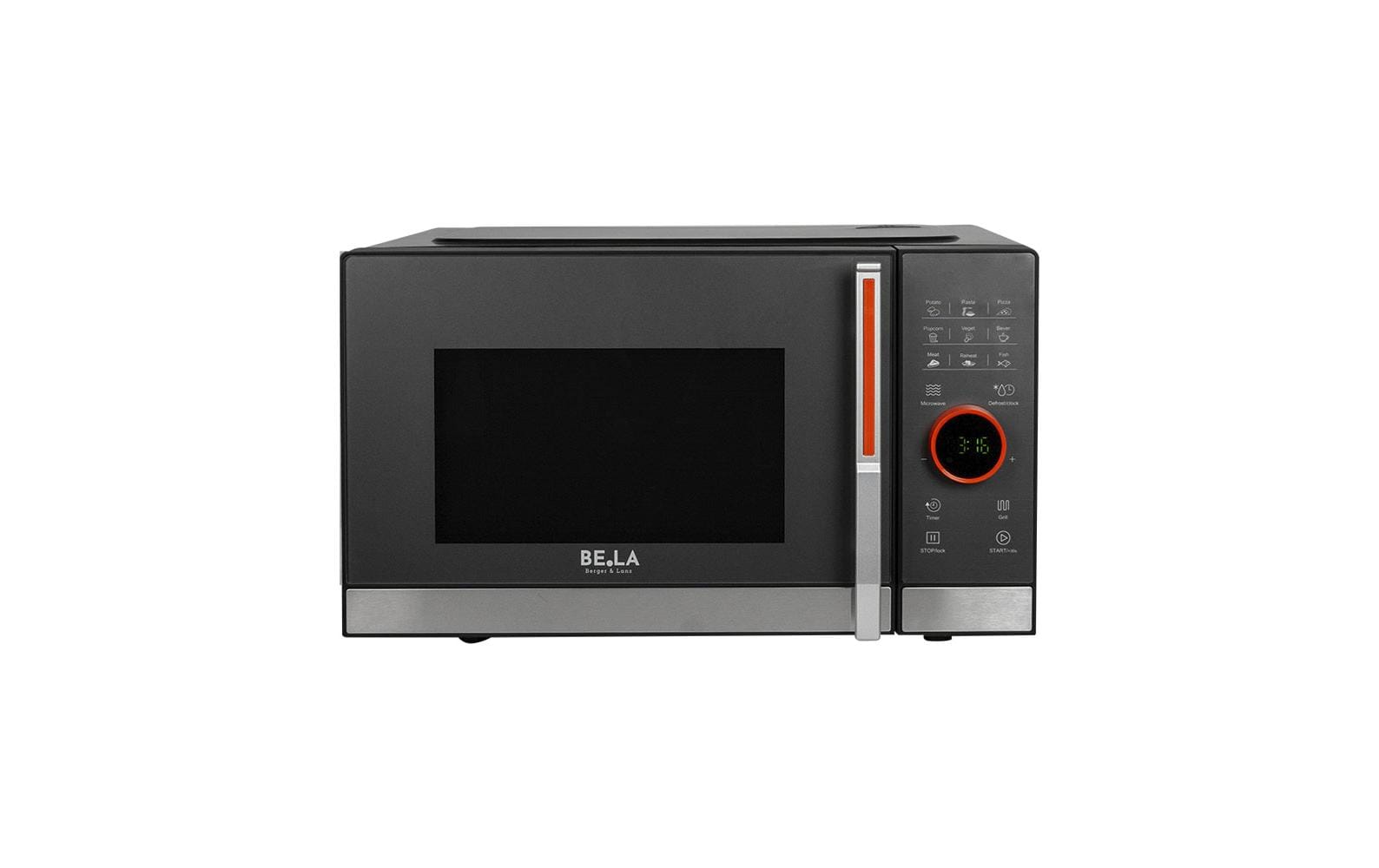 Berger Lanz Mikrowelle mit Grill MW23P63 Grau/Schwarz