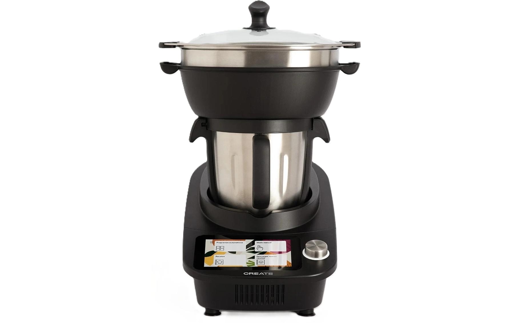 Create Küchenmaschine Chefbot Touch Pro Connect Schwarz/Silber
