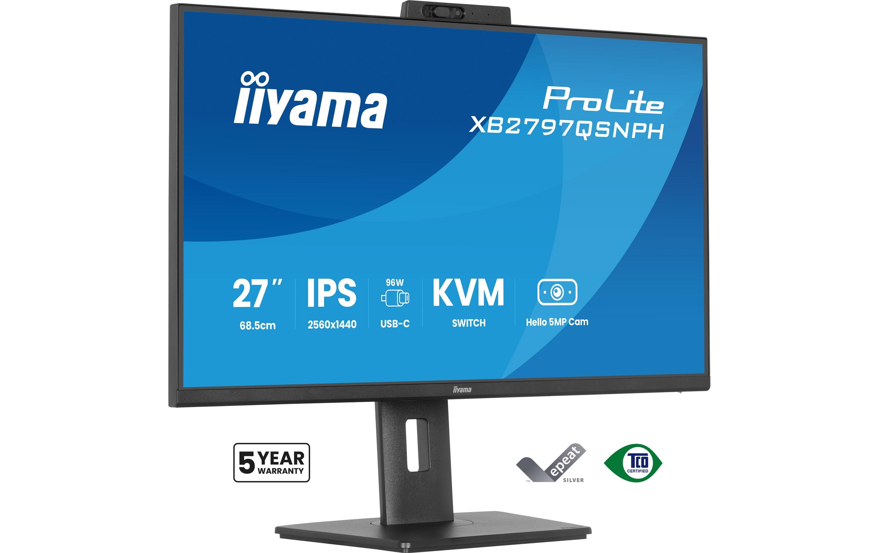 iiyama Monitor ProLite XB2797QSNPH-B1 27 , 2560 x 1440 (WQHD)