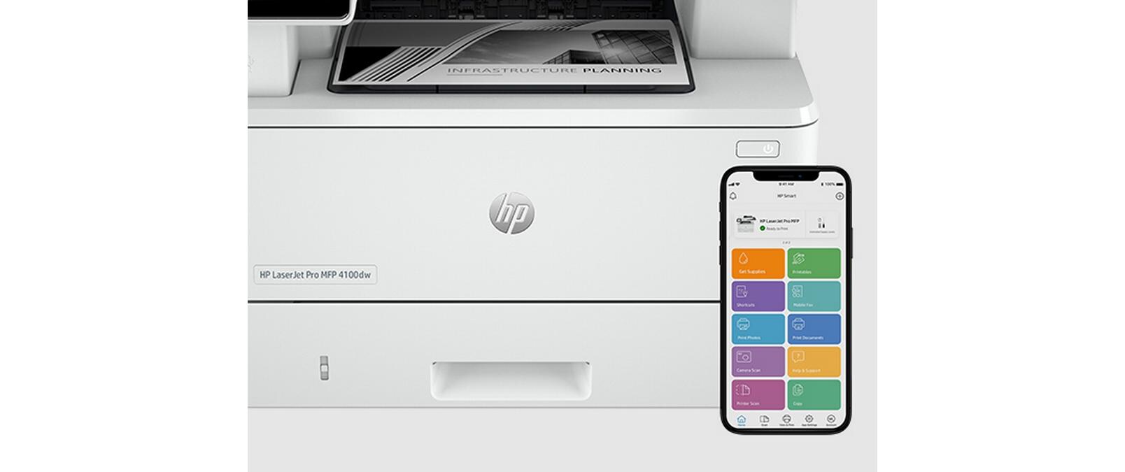 HP LaserJet Pro 4102dw Schwarzweiss, Laser, A4, WLAN, Duplex