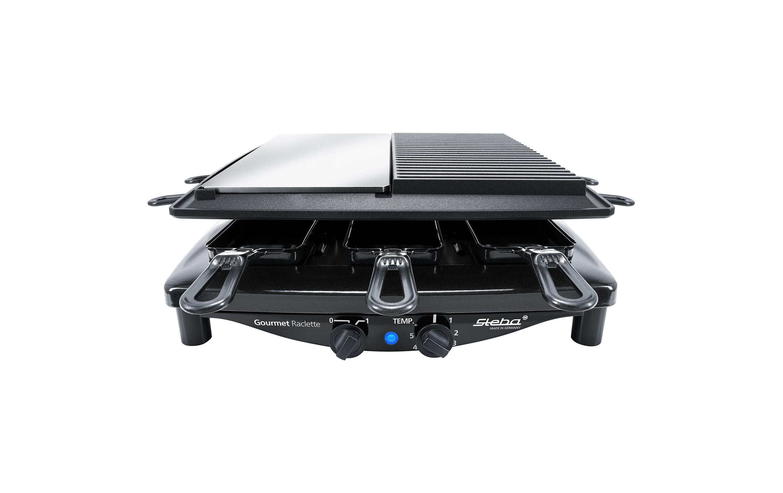 Steba Raclette RC8 Black Steel Edelstahl Schwarz