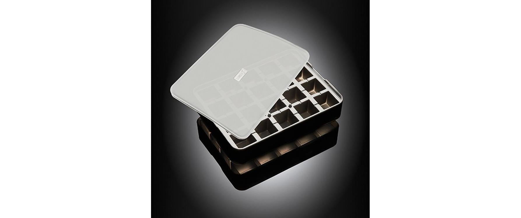 Lurch Eiswürfelform Würfel Schwarz / Transparent, 3 x 3 cm