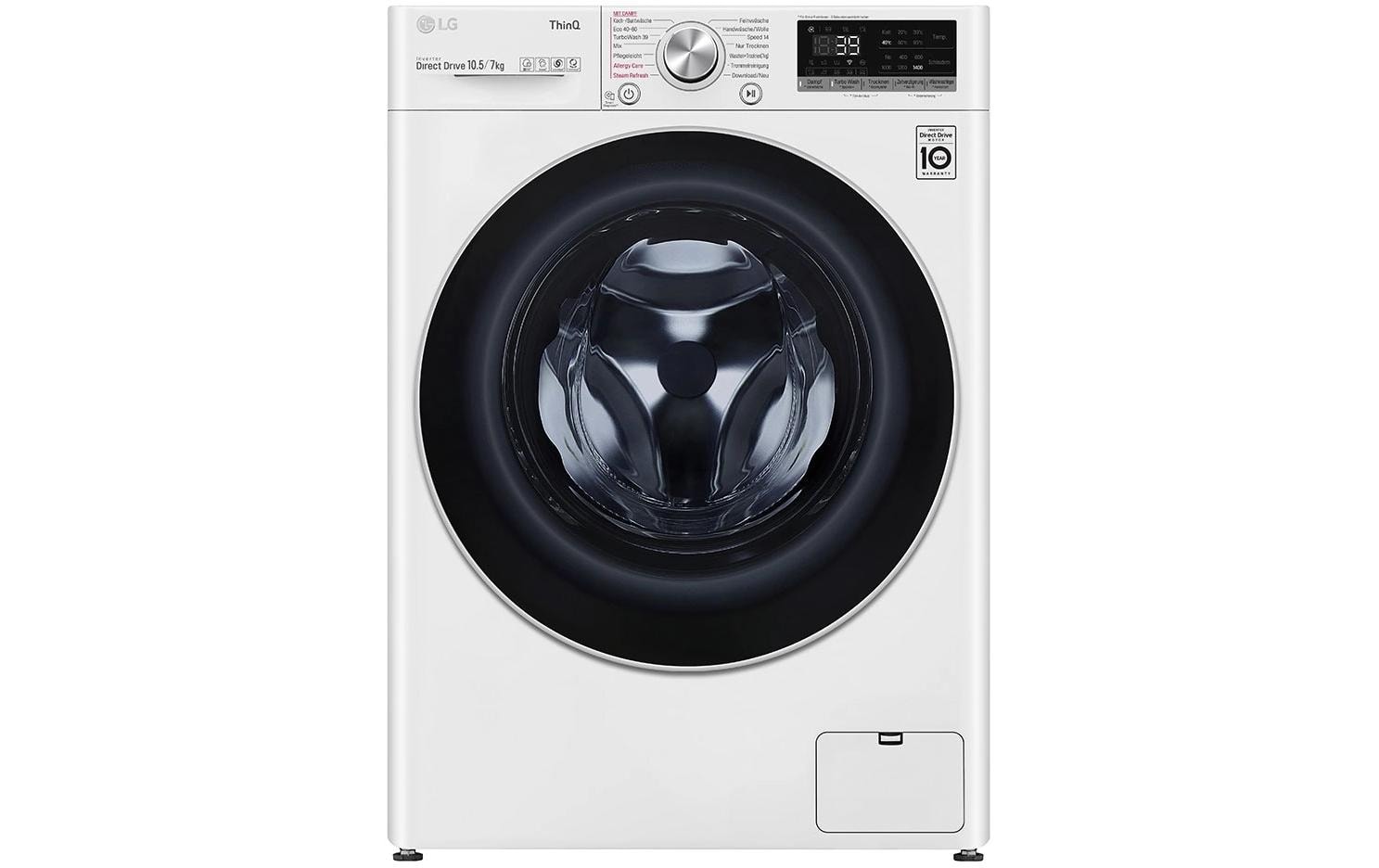 LG Waschtrockner V7WD107H2E 10.5 kg / 7 kg