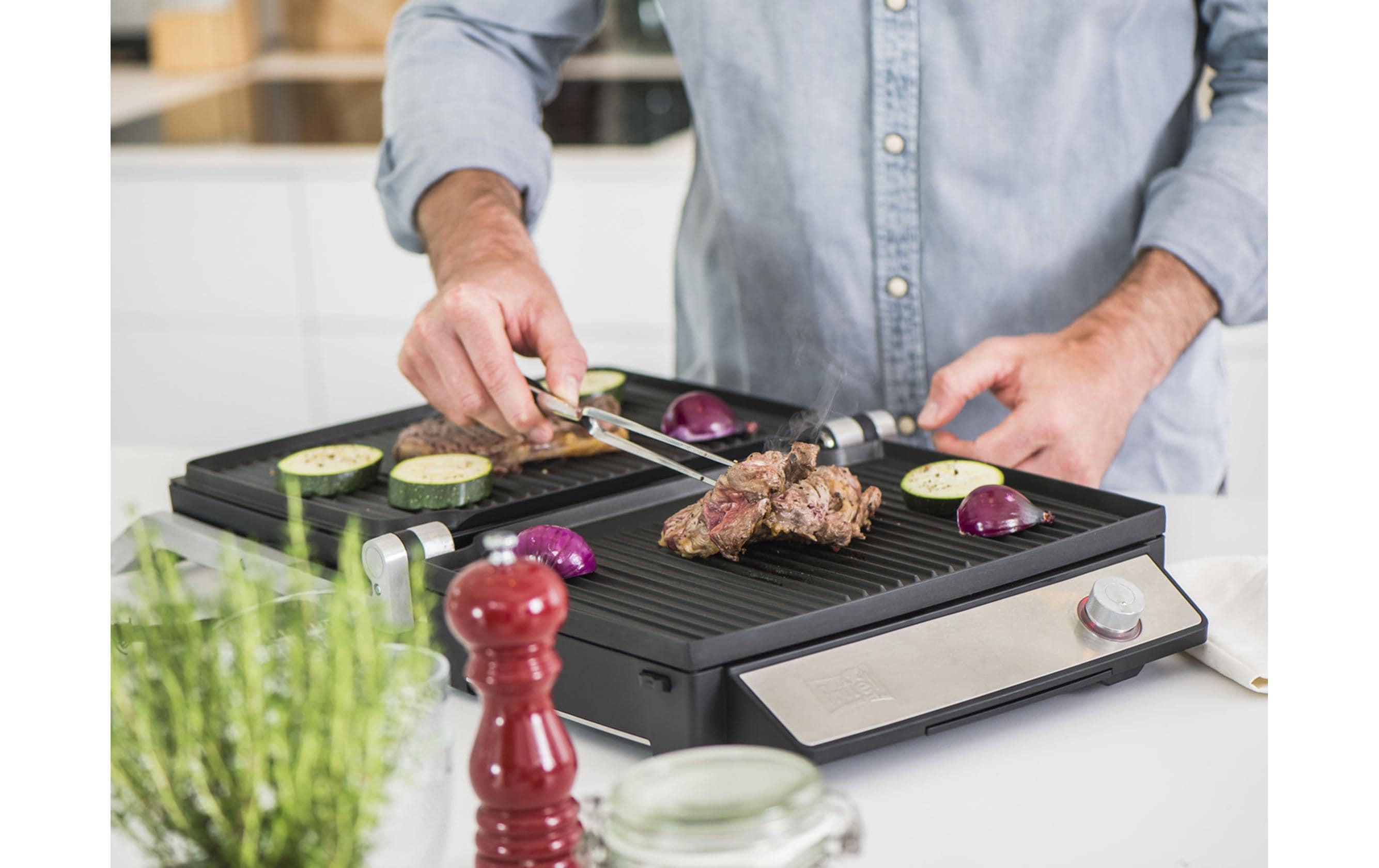 FRITEL GrillTastic GR3495 Aluminium-Druckguss 1600 W Schwarz