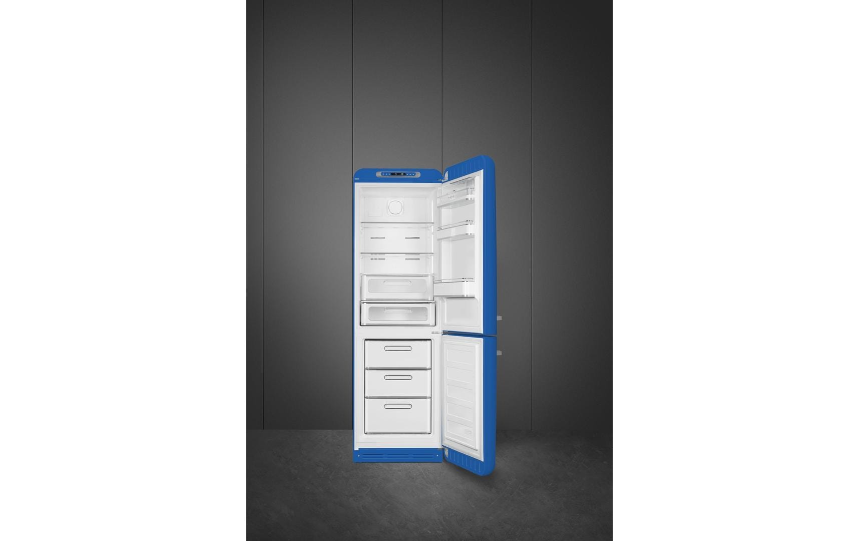 SMEG Kühl-Gefrierkombination FAB32RBE6 Blau, Rechts