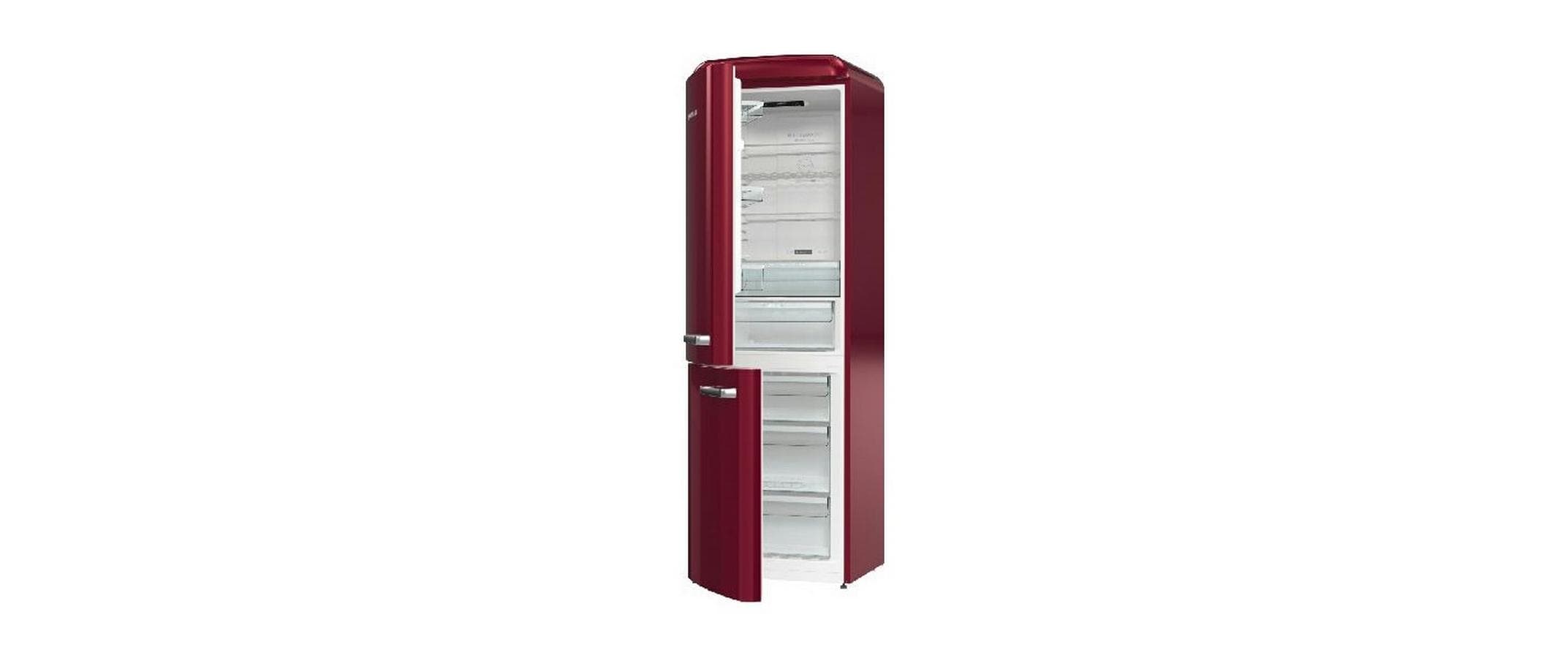 Gorenje Kühl-Gefrierkombination ONRK619DR Rot, Links