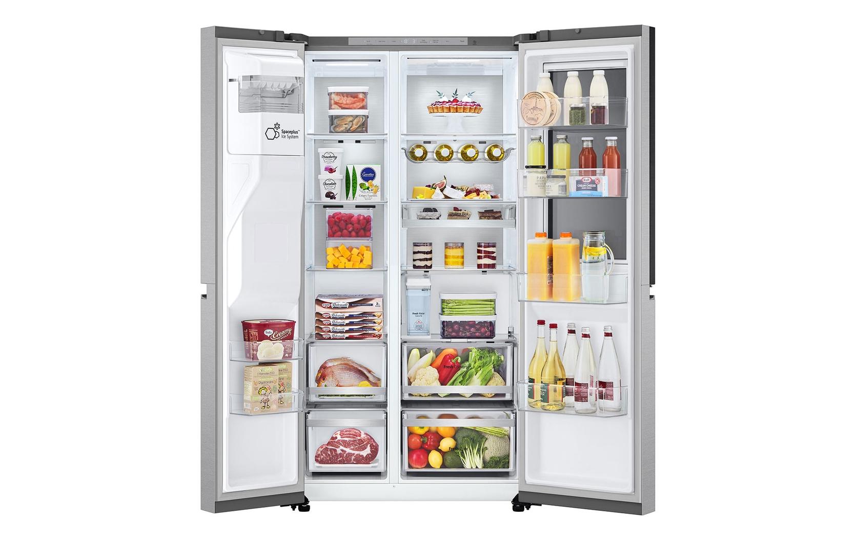 LG Foodcenter GSXE91MBAD Grau, Rechts und Links