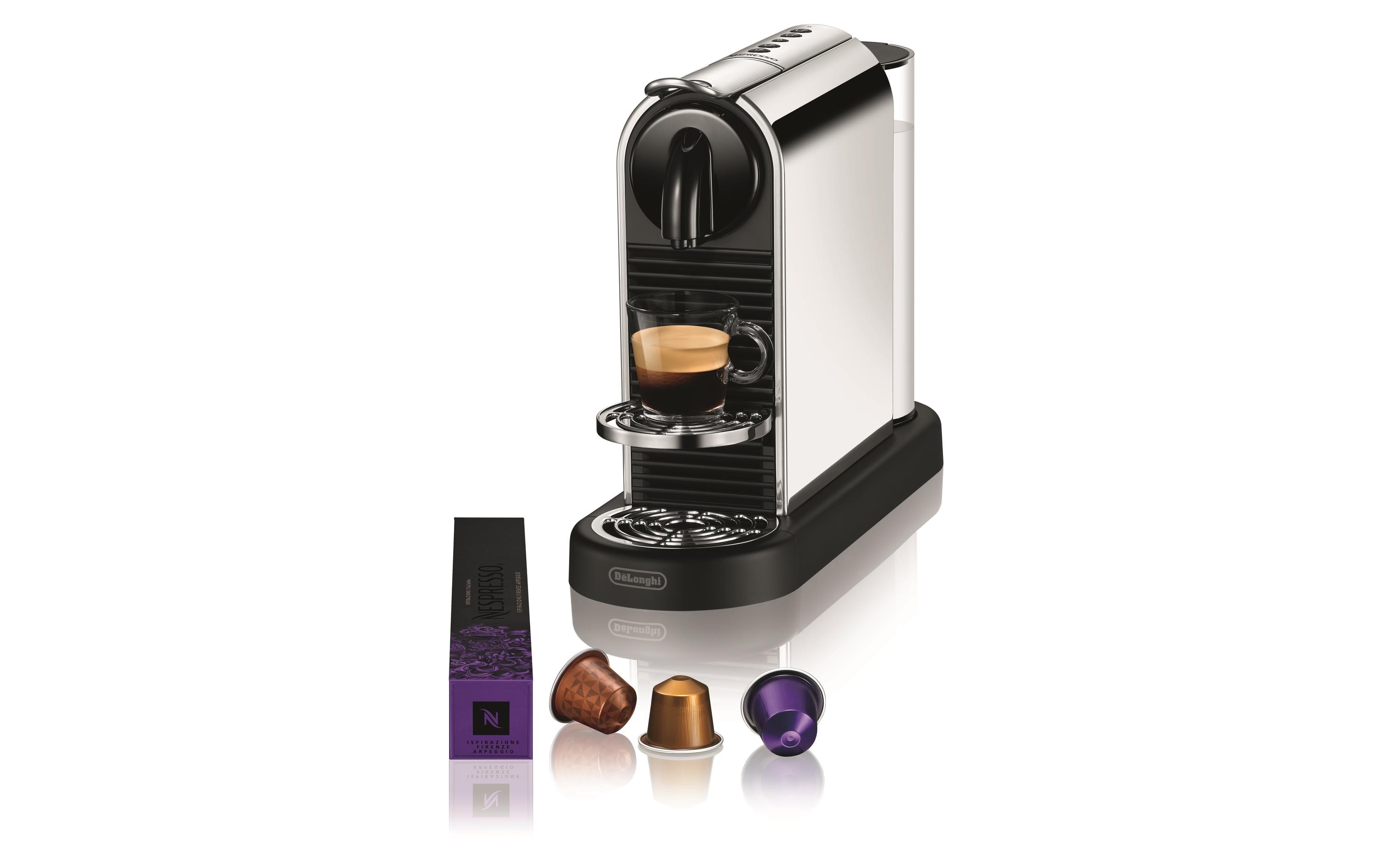 De'Longhi Kaffeemaschine Nespresso CitiZ Platinum EN220.M Silber De'Longhi Kaffeemaschine Nespresso CitiZ Platinum EN220.M Silber