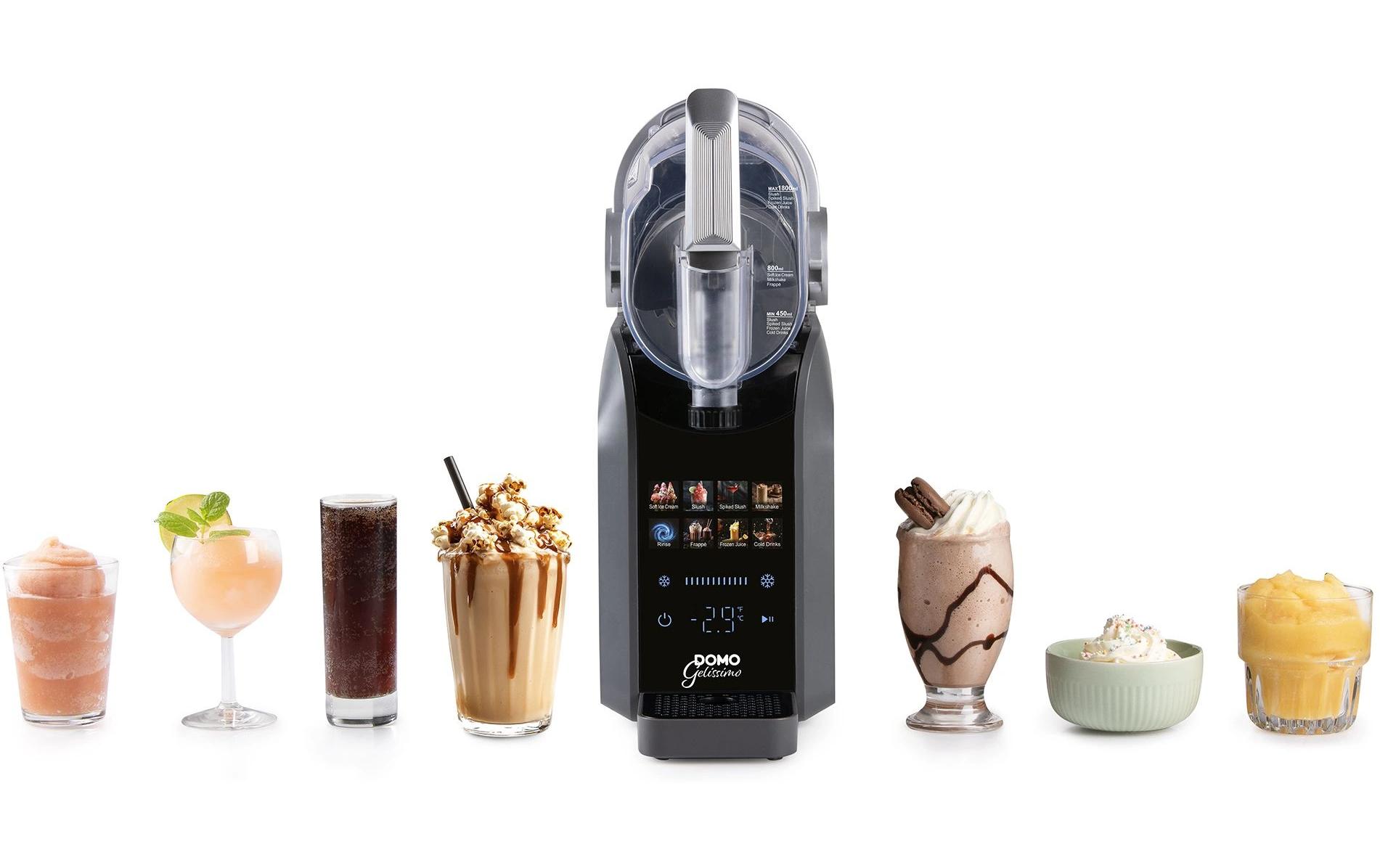 Domo Glacemaschine DO9308I 1.8 l, Schwarz/Silber