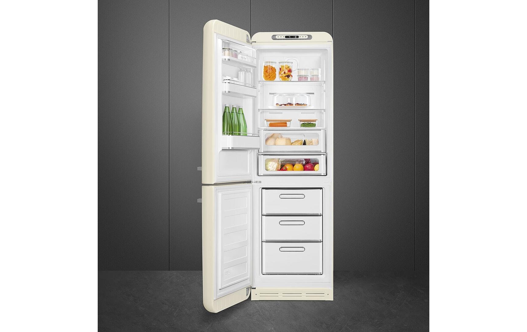 SMEG Kühl-Gefrierkombination FAB32LCR6 Crème, Links