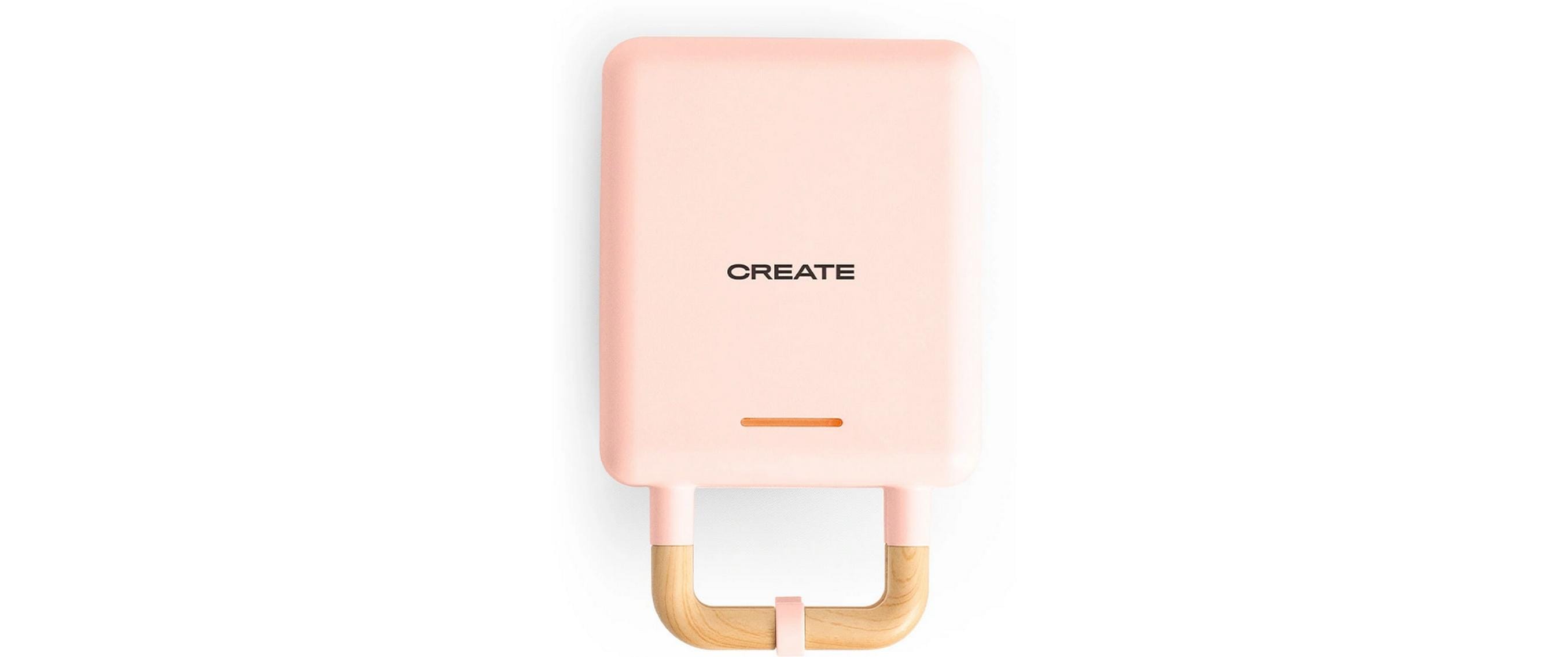 Create Waffeleisen Stone 2 in 1 Compact Pastellrosa Create Waffeleisen Stone 2 in 1 Compact Pastellrosa