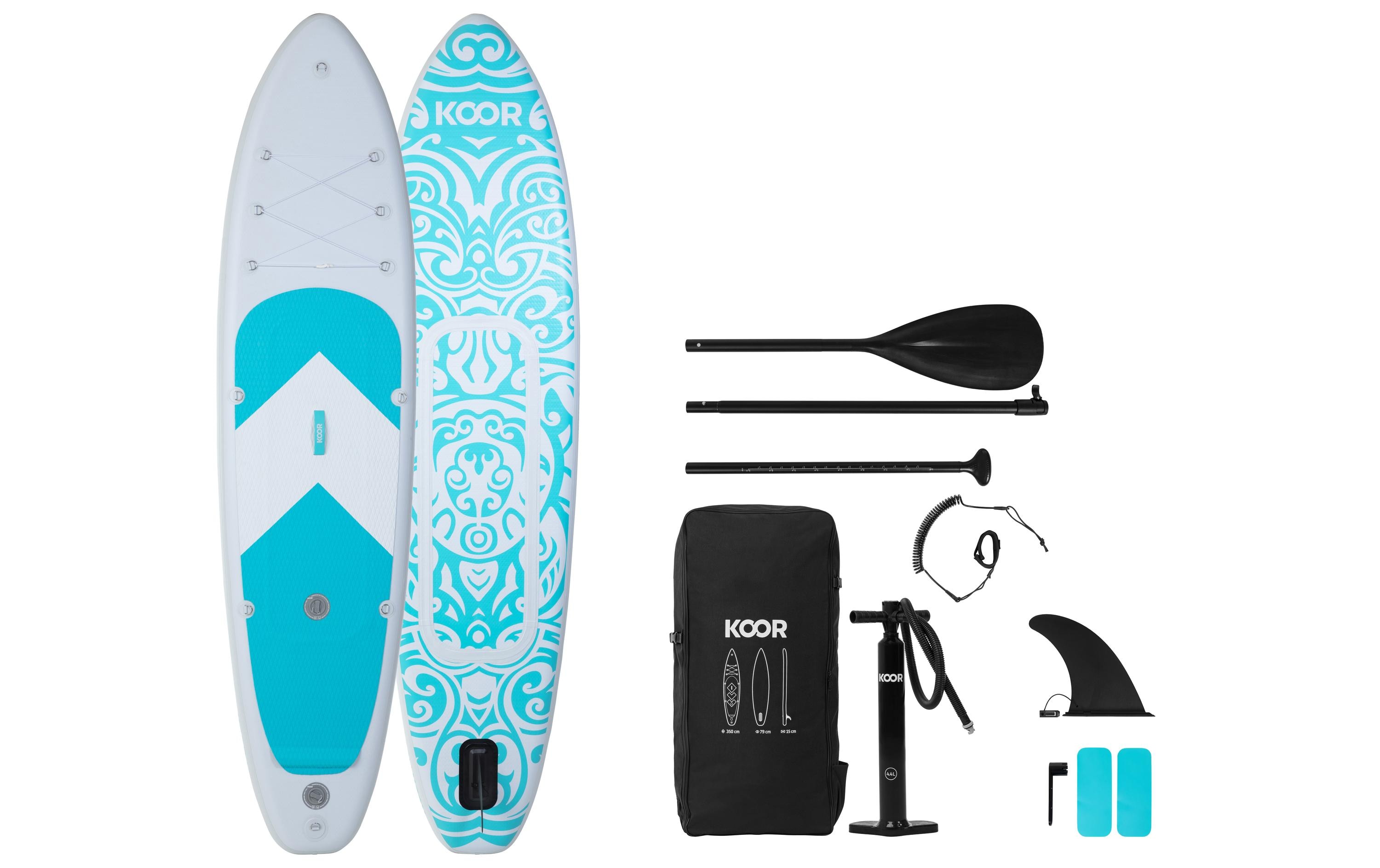 KOOR SUP Board Nuusa Allround 10'6 (320 cm) Set Blu II KOOR SUP Board Nuusa Allround 10'6 (320 cm) Set Blu II