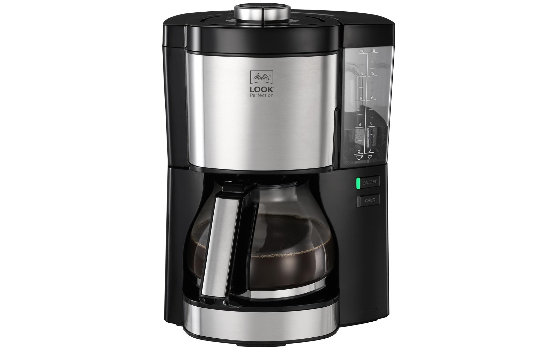 Melitta Filterkaffeemaschine Look Perfection Edelstahl, Schwarz Melitta Filterkaffeemaschine Look Perfection Edelstahl, Schwarz