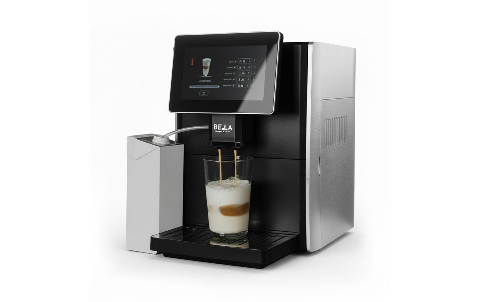 Berger Lanz Kaffeevollautomat Mucho Gusto Schwarz, Silber