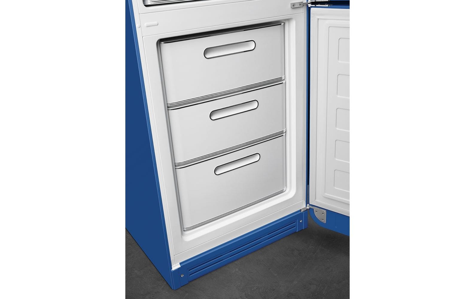 SMEG Kühl-Gefrierkombination FAB32RBE6 Blau, Rechts