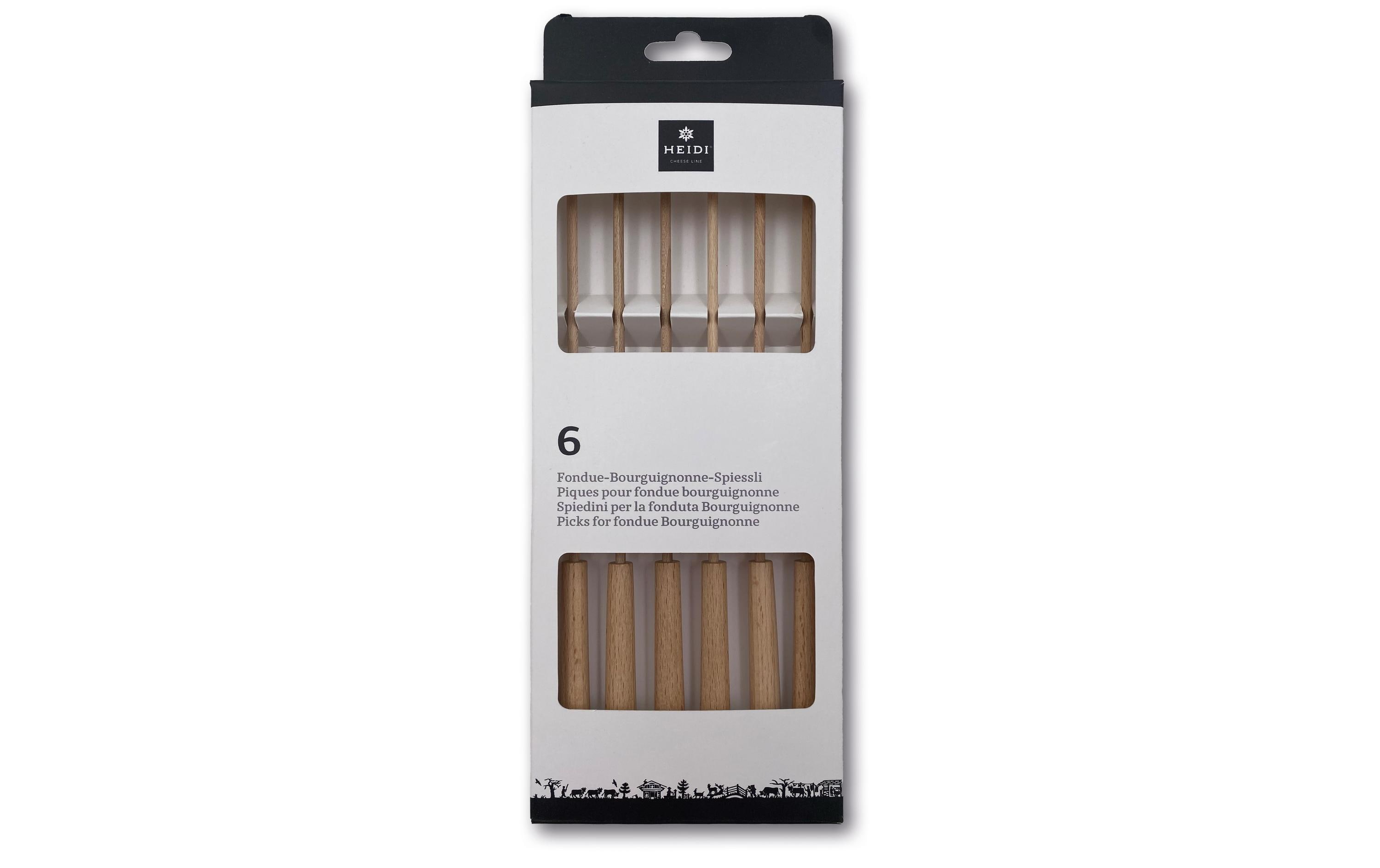 Heidi Cheese Line Fondue-Bourguignonne-Spiessli 6 Personen