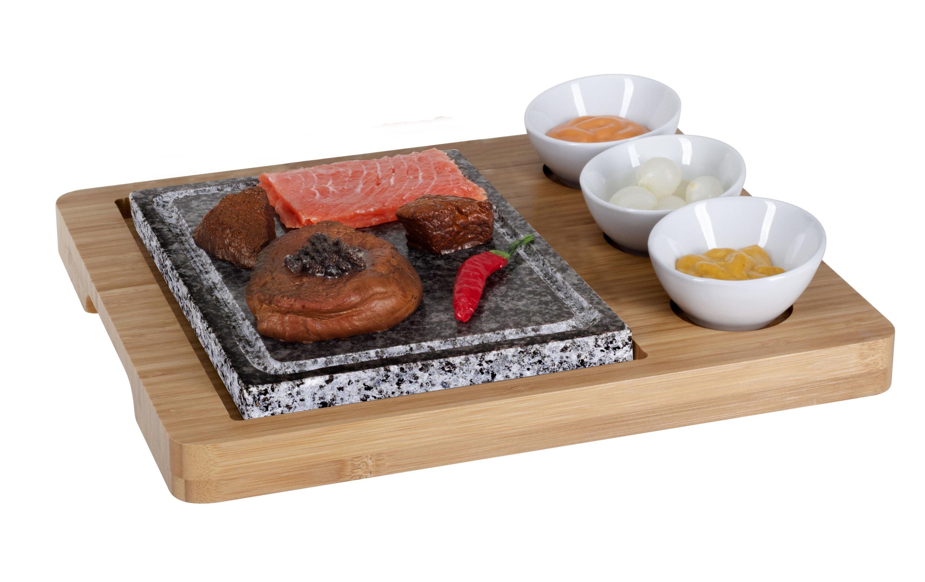 Nouvel Hot Stone Platte Bambus 5-teilig Nouvel Hot Stone Platte Bambus 5-teilig