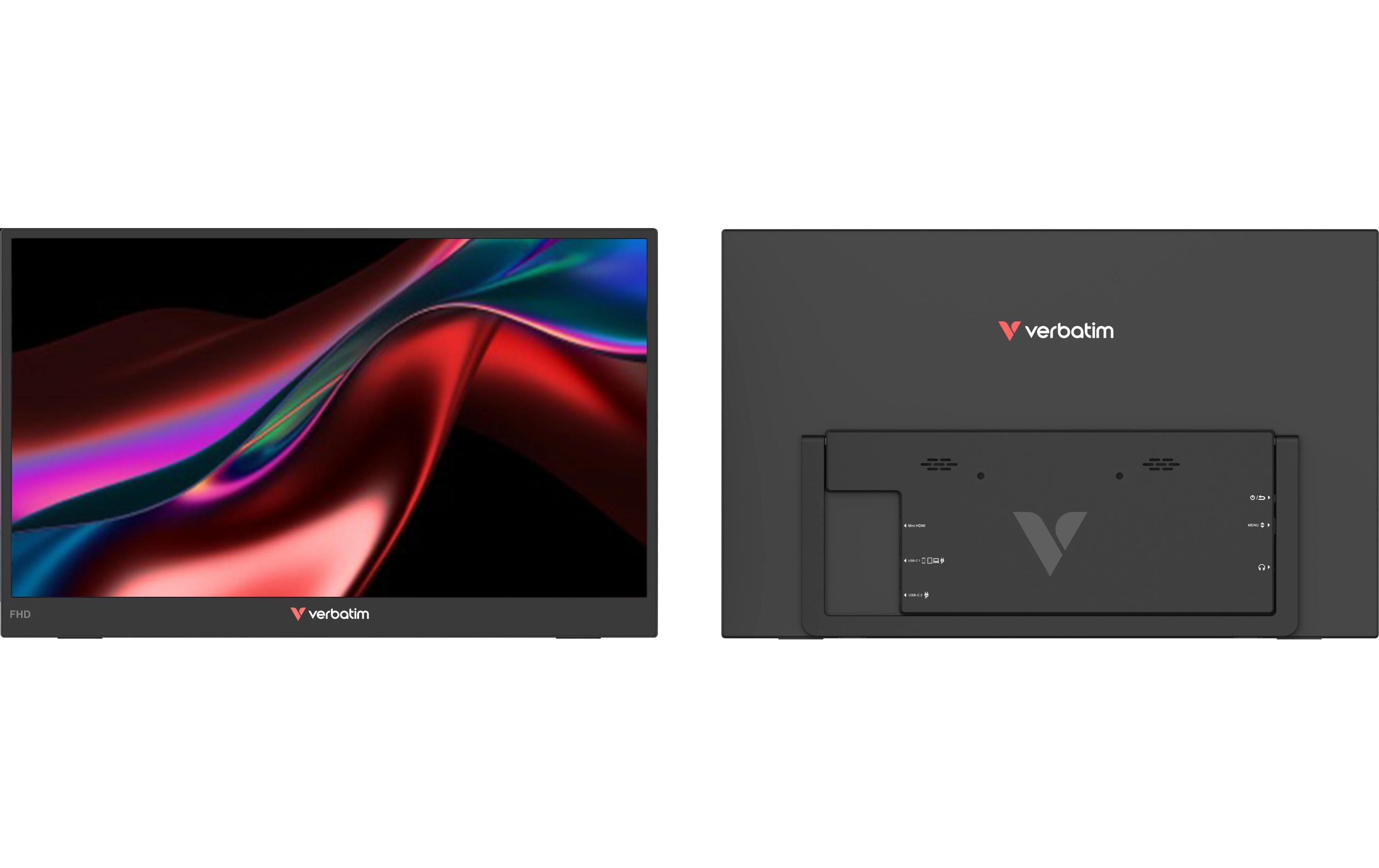 Verbatim Monitor Portable 15.6 FHD Dual Monitor Essentials