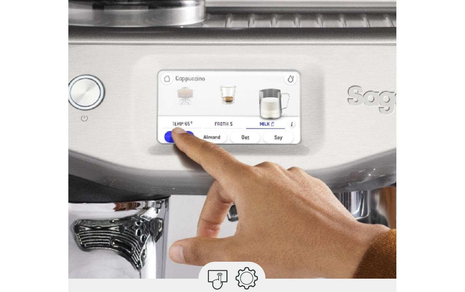 Sage the Barista Touch Impress Cold Brushed Stainless Steel