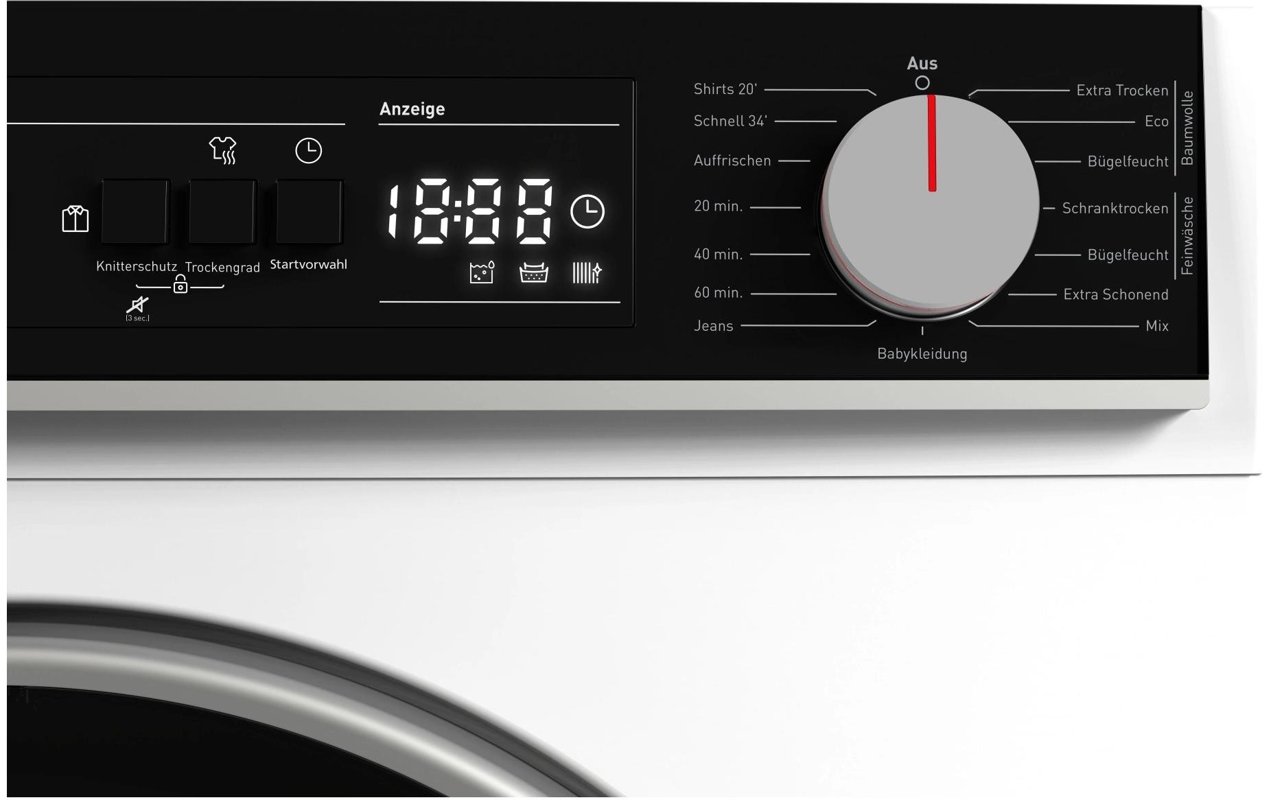 Sharp Wäschetrockner KD-NHA0S6GW1C 10 kg Weiss Rechts