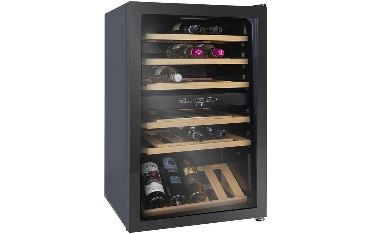 Kibernetik Weinkühlschrank WKH39D Rechts, Schwarz