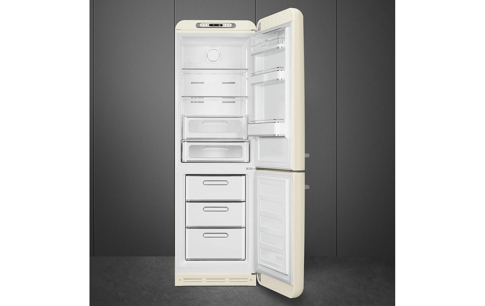 SMEG Kühl-Gefrierkombination FAB32RCR6 Crème, Rechts